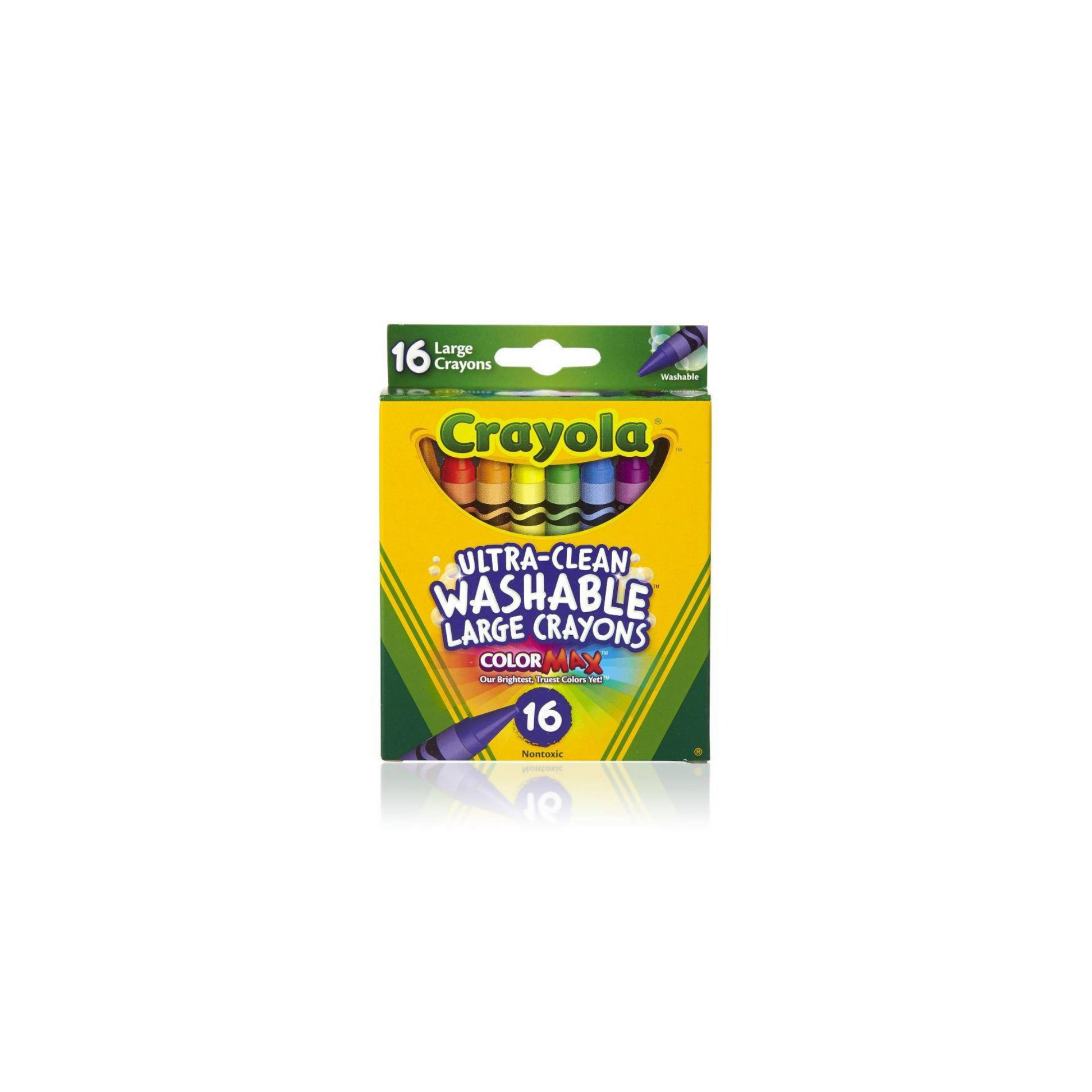 Ultra-Clean Washable Large Crayons Bulk Set and Colored Pencil Set