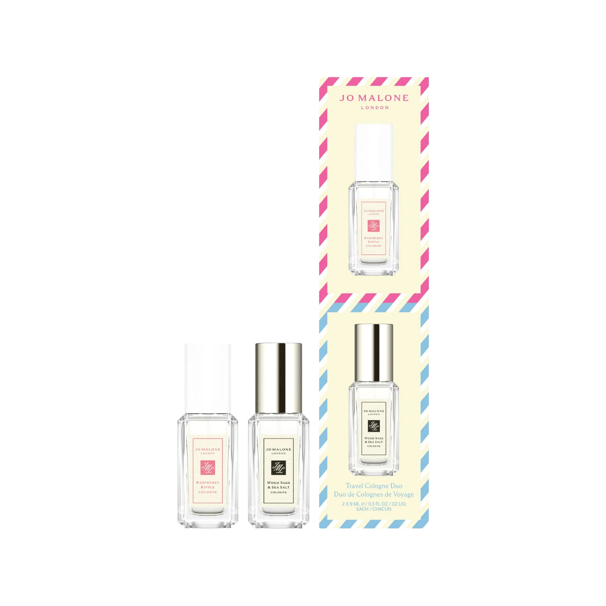 Набор одеколонов Jo Malone London - Mini Raspberry Ripple & Wood Sage & Sea Salt Cologne Set Duo Findy Uzbekistan