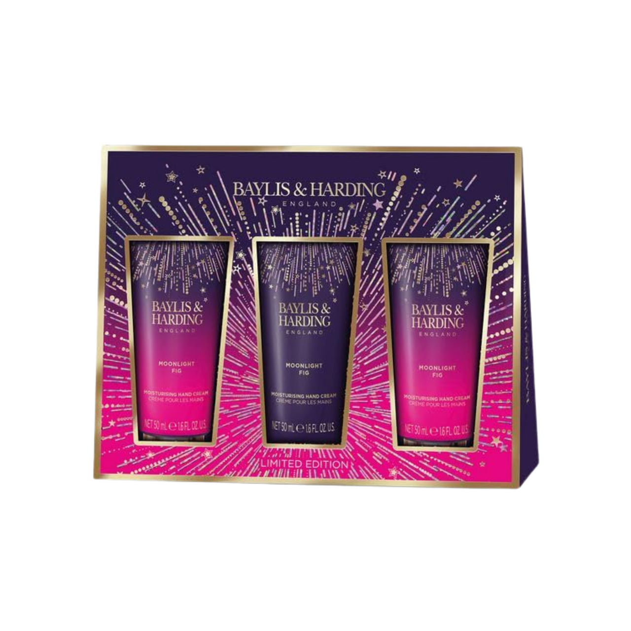 Baylis & Harding Gift Set for Women - Luxuruy Hand Care Pack - Moonlight Fig - 2 Pack