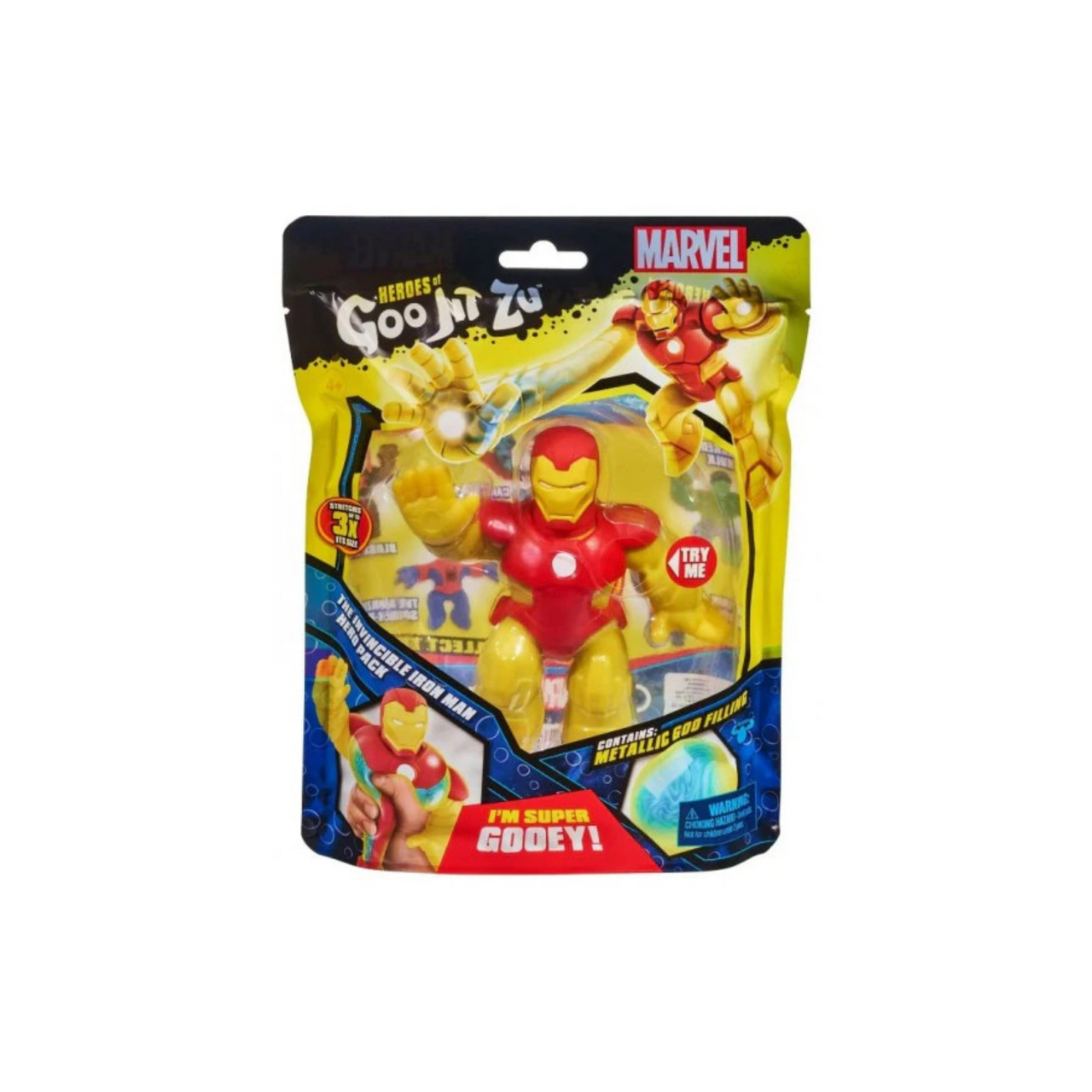 Heroes of Goo Jit Zu Licensed Marvel Hero Pack - Iron Man, Multicolor