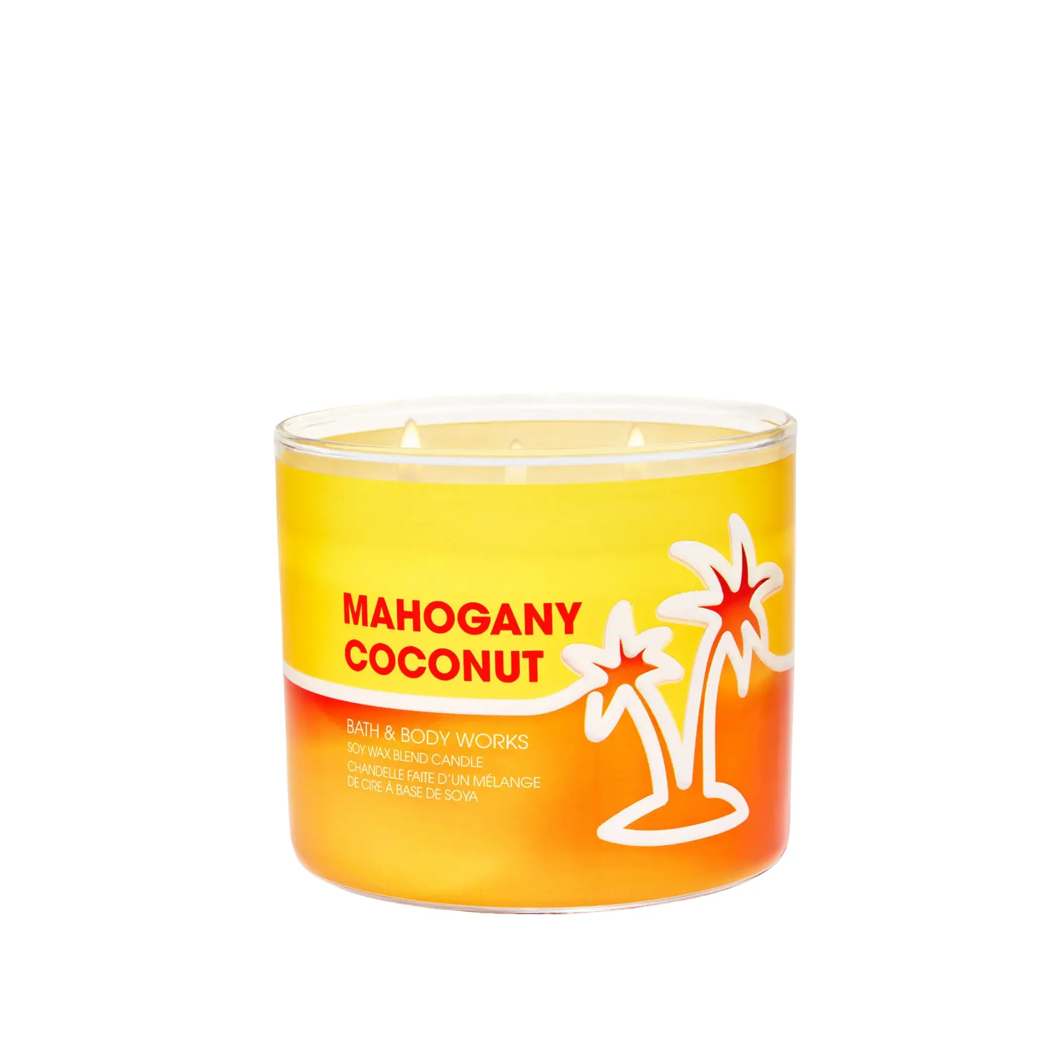 Mahogany Coconut 3-Wick Candle Bath and body works
