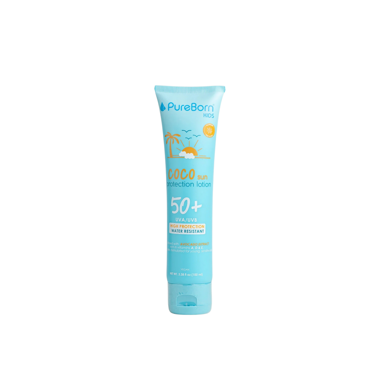 PUREBORN SKIN CARE KIDS COCO SUN PROTECTION LOTION THICK