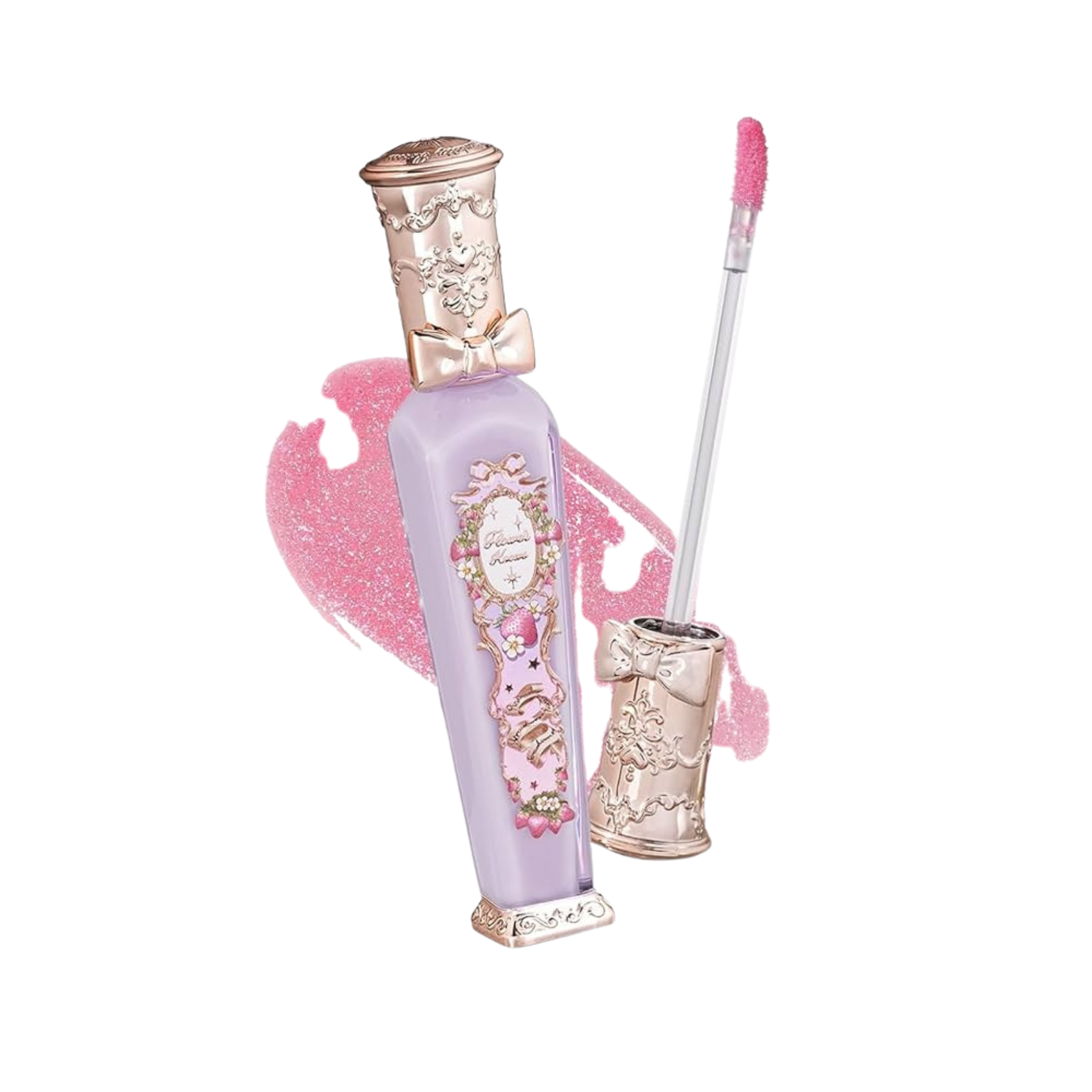 Блеск для губ Flower Knows Violet Strawberry Rococo Glowy / Berry Bomb