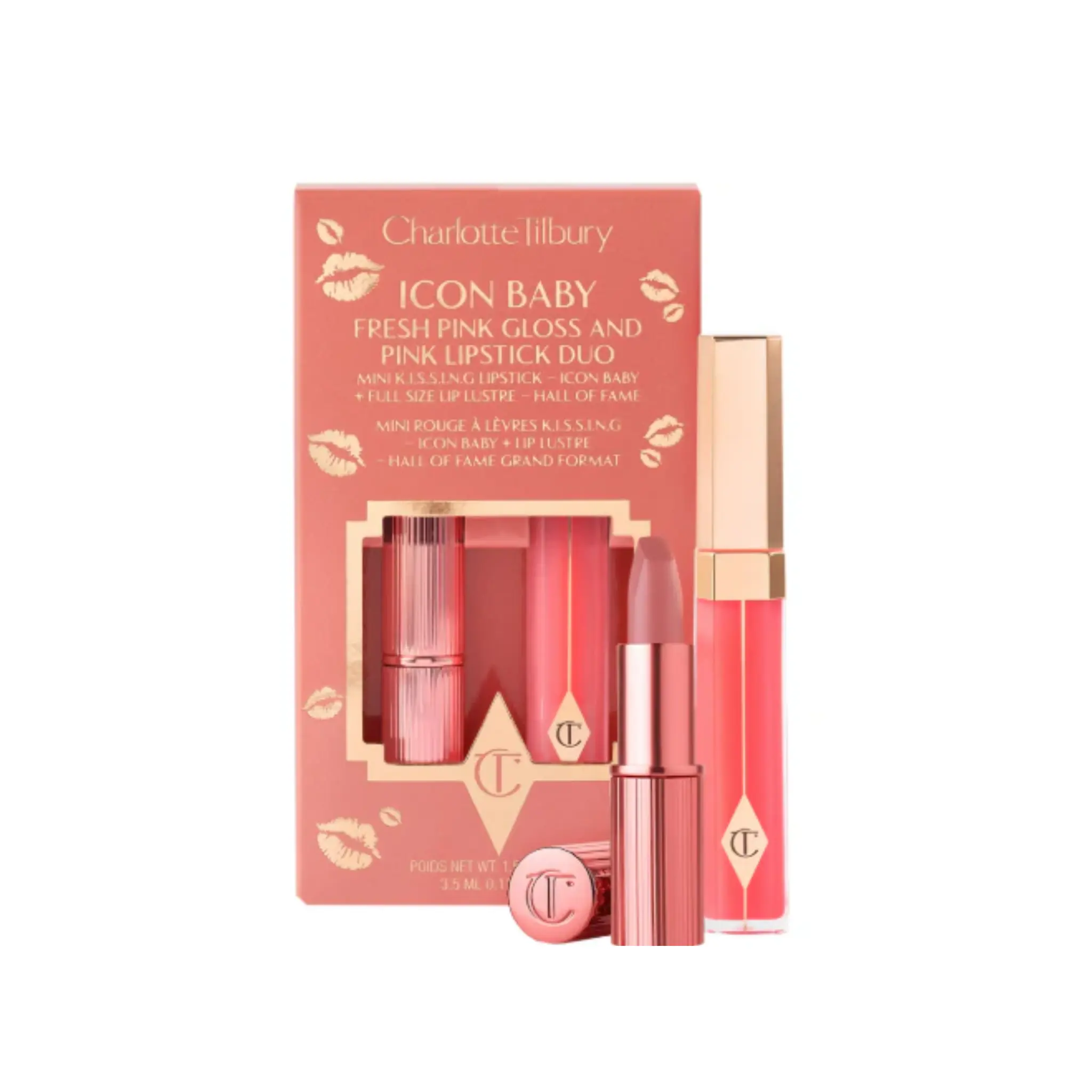 Набор от Charlotte Tilbury / K.I.S.S.I.N.G Lipstick and Lip Gloss Duos Charlotte Tilbury