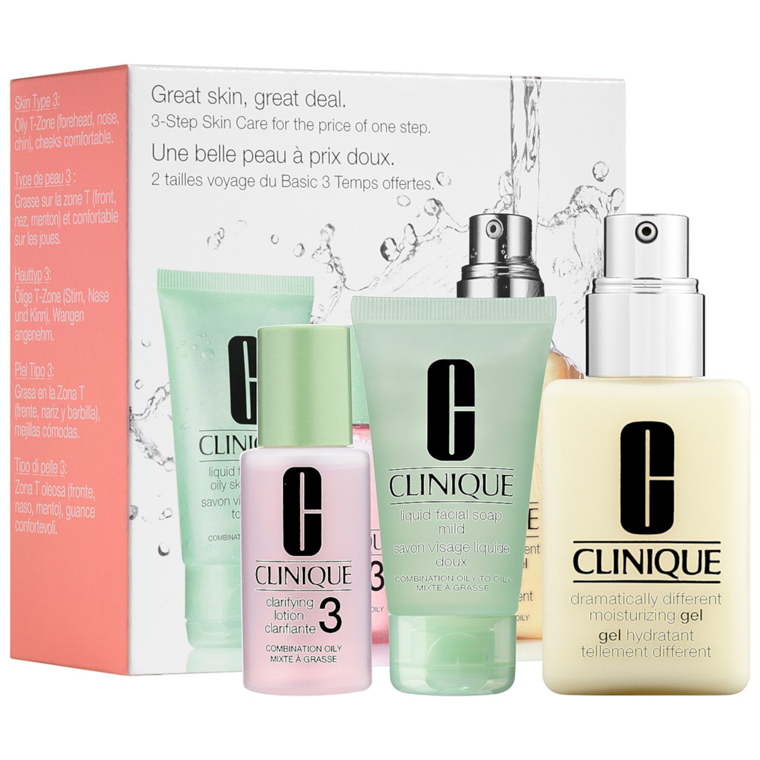 Набор Clinique Great Skin / для комбинированной и жирной кожи