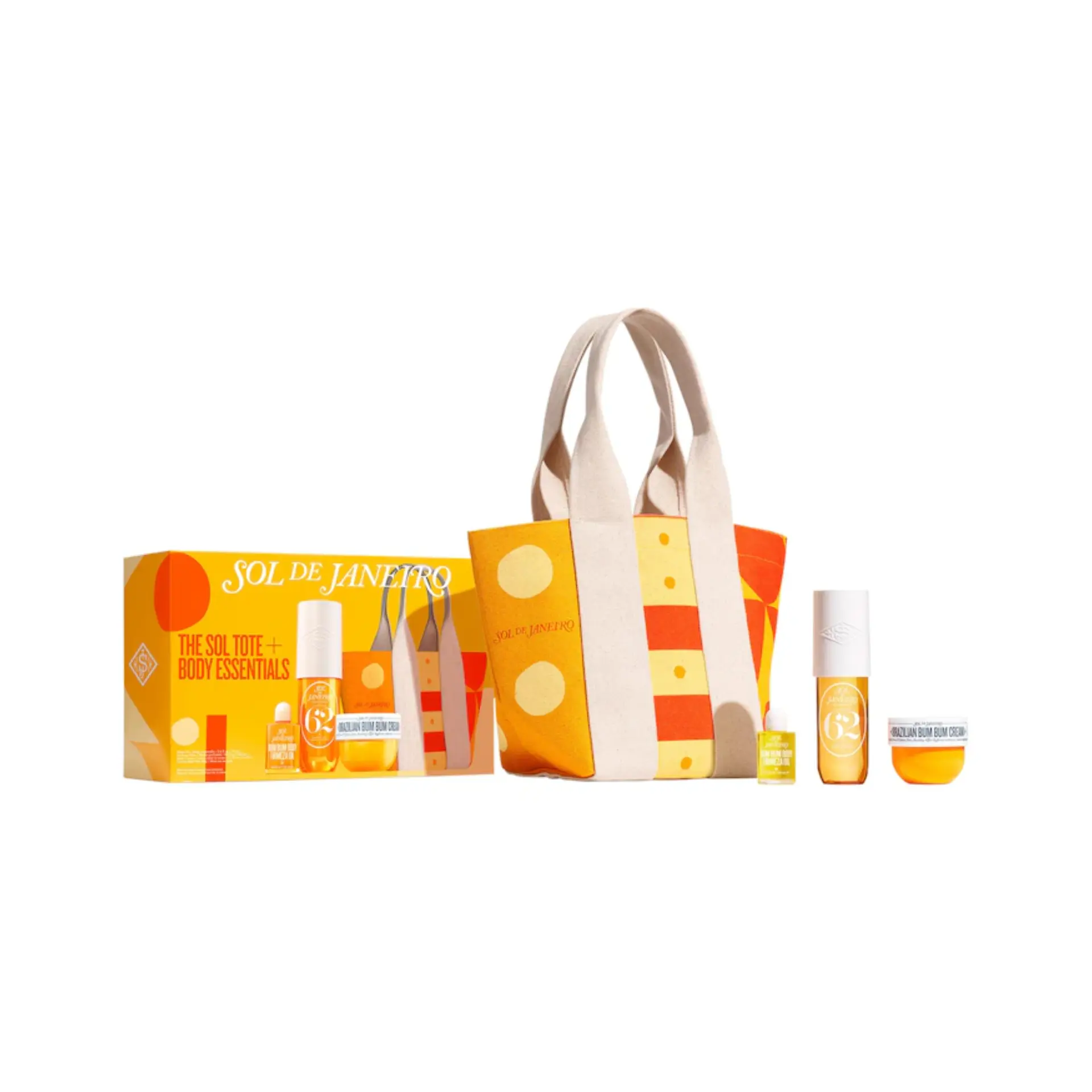 Набор Sol de Janeiro Limited Edition Sol Tote + Body Essentials / лимитированный набор Sol De Janeiro