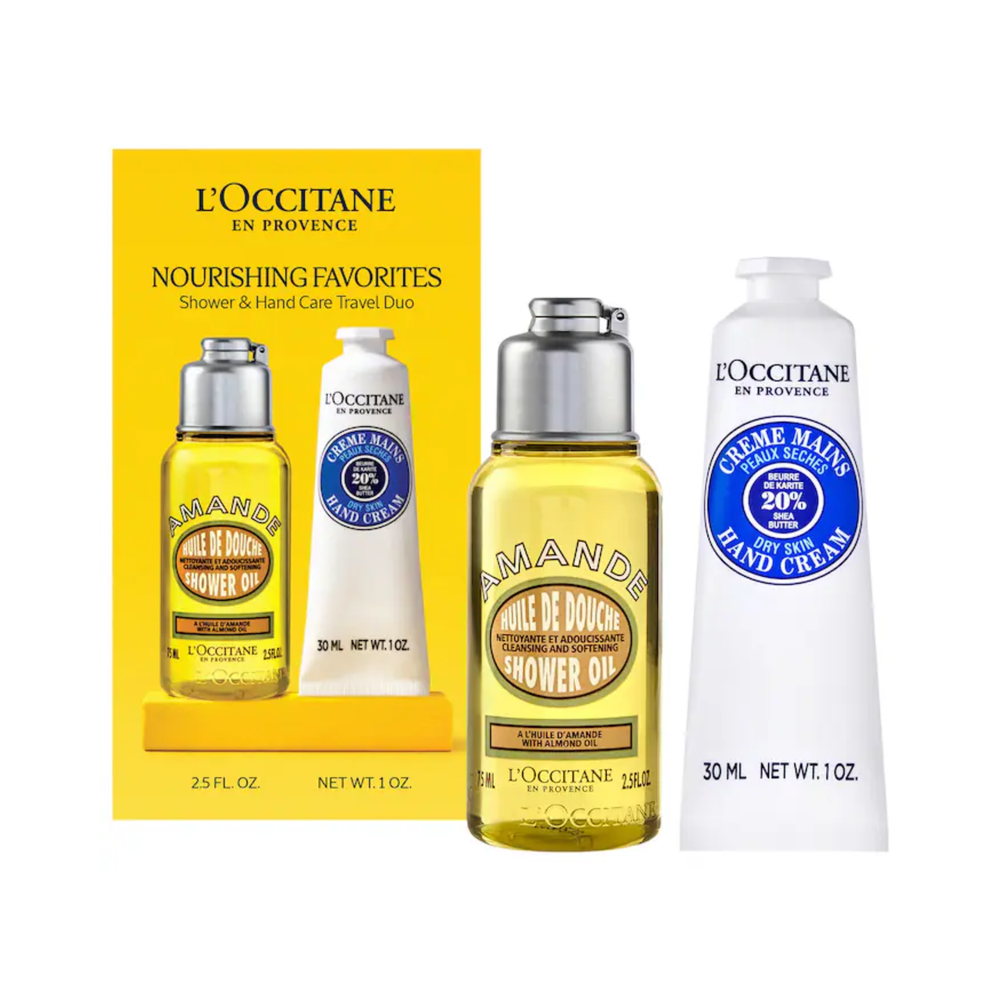 Набор L’Occitane Hand and Body Care Nourishing Travel Favorites / 30 мл / Travel Size
