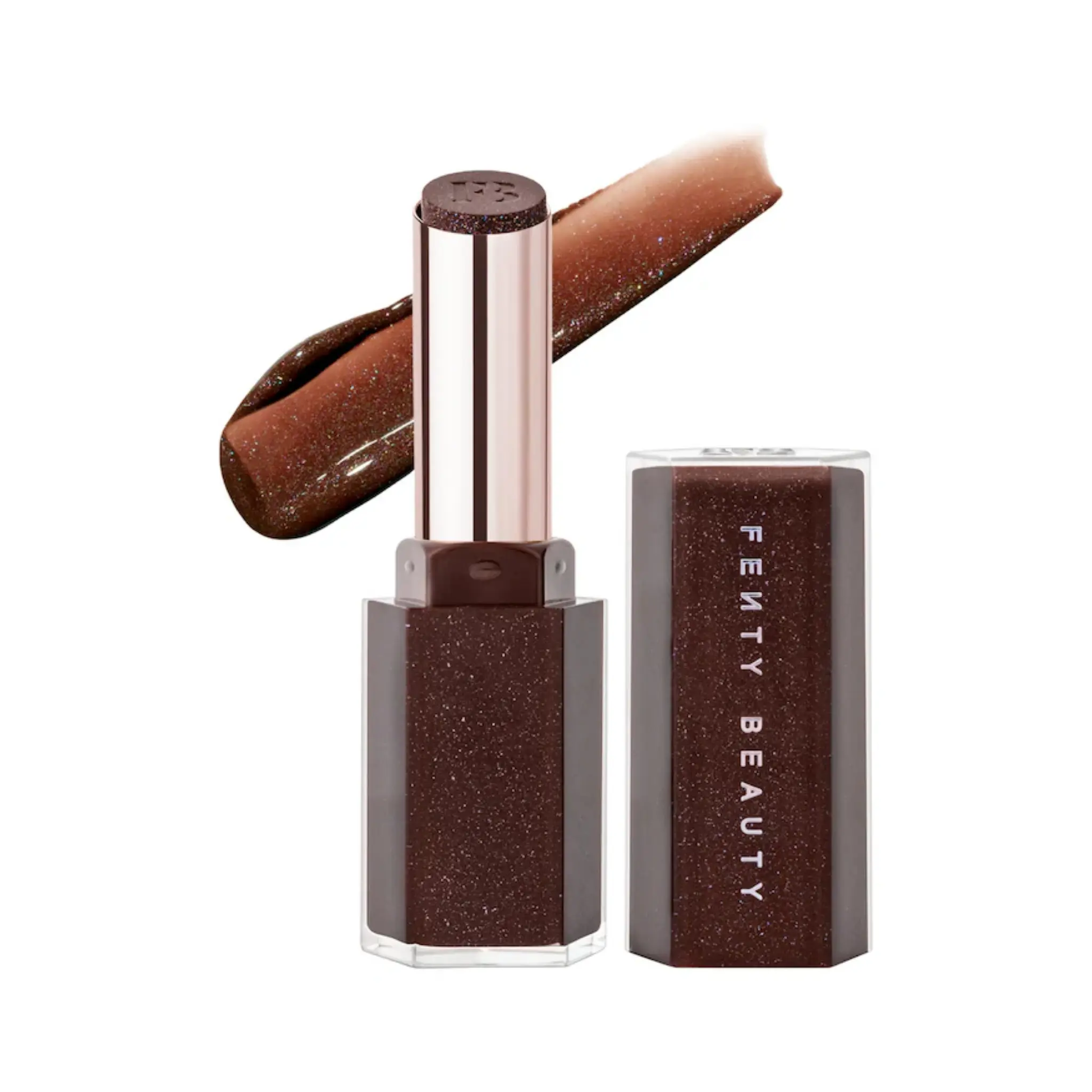 Блеск-стик помада Fenty Beauty Gloss Bomb Stix High-Shine / Shimmer finish / Hot Chocolit Fenty Beauty