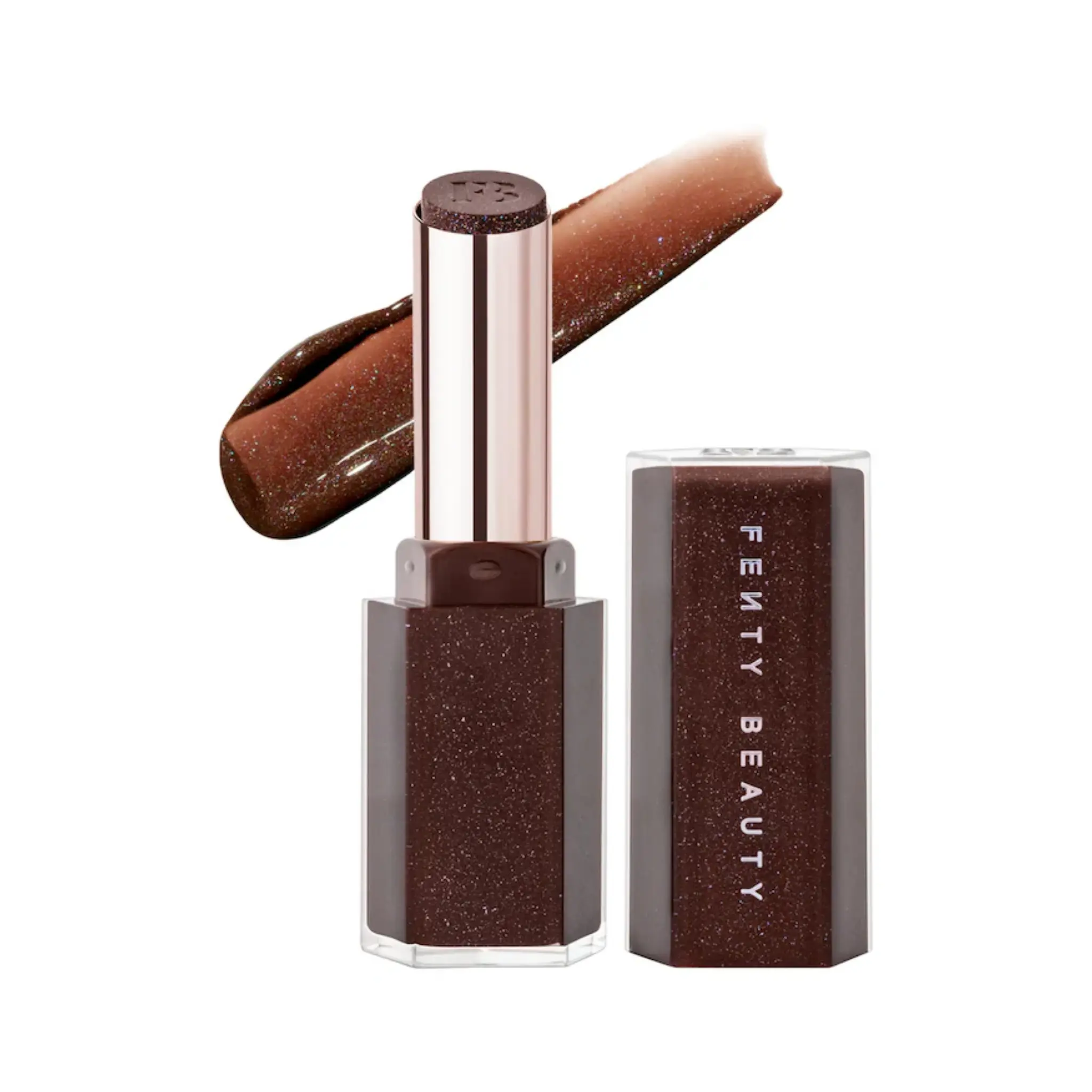 Блеск-стик помада Fenty Beauty Gloss Bomb Stix High-Shine / Shimmer finish / Hot Chocolit Fenty Beauty