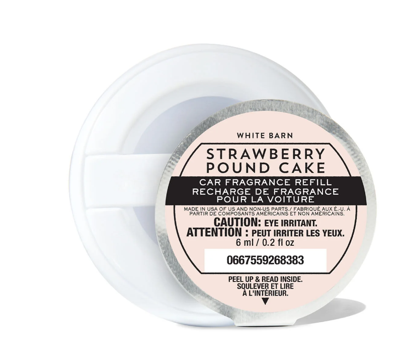 Strawberry Pound Cake Car Fragrance Refill