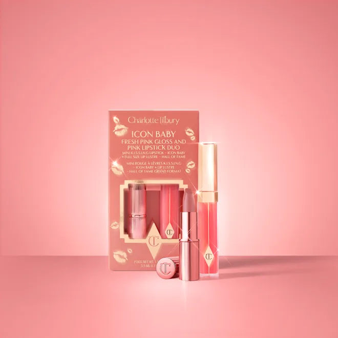 Набор Charlotte Tilbury Icon Baby Lipstick & Gloss Duo / оттенок Icon Baby