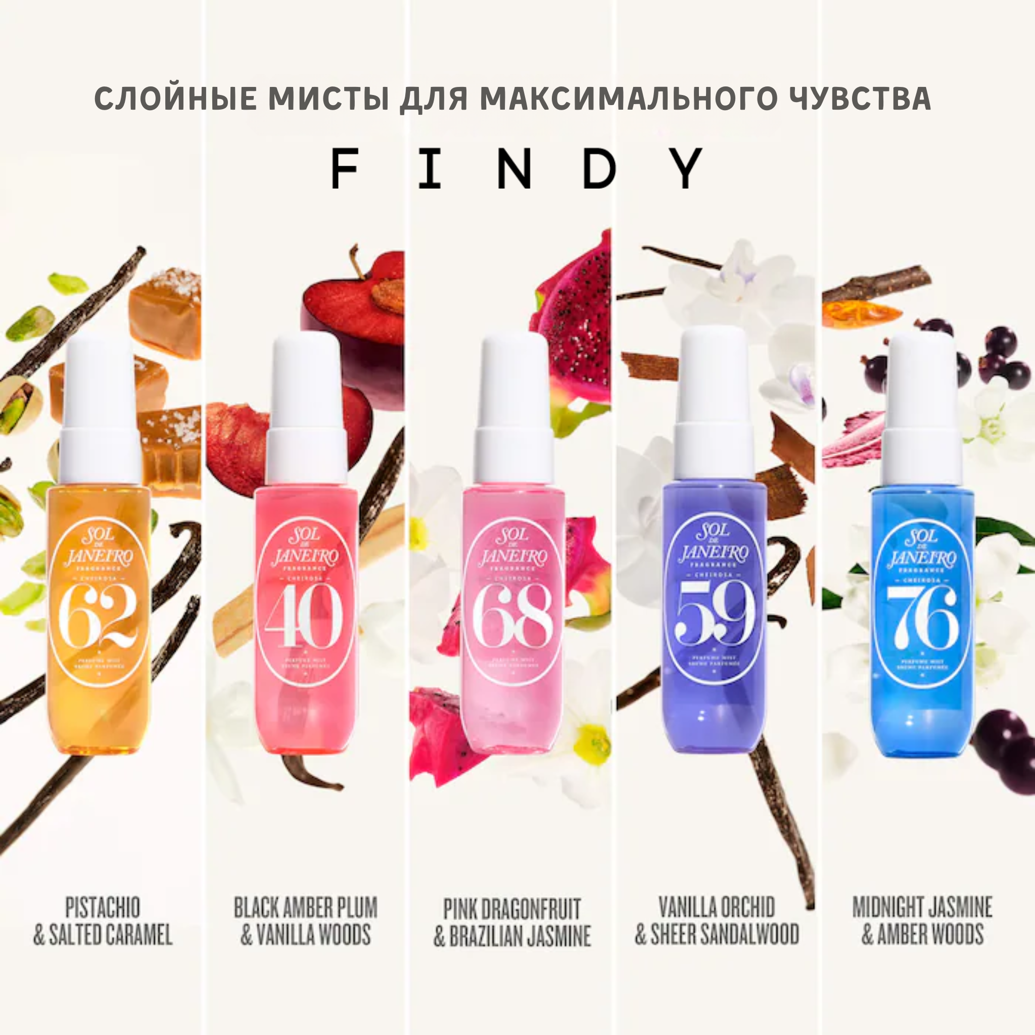 Набор парфюмированных мистов Sol de Janeiro / Spritz the Season