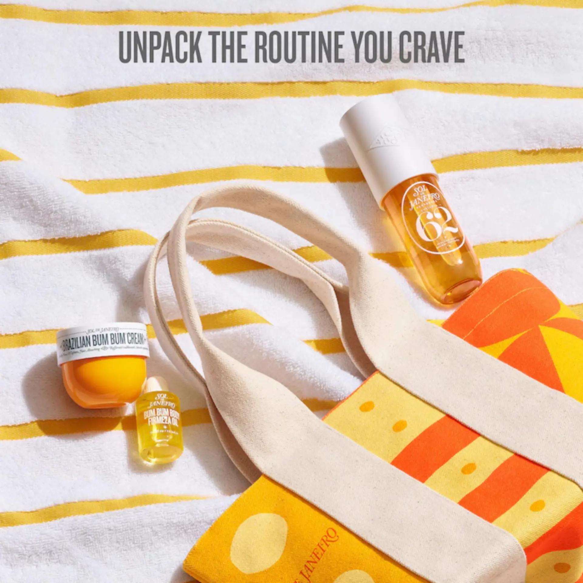 Набор Sol de Janeiro Limited Edition Sol Tote + Body Essentials / лимитированный набор Sol De Janeiro