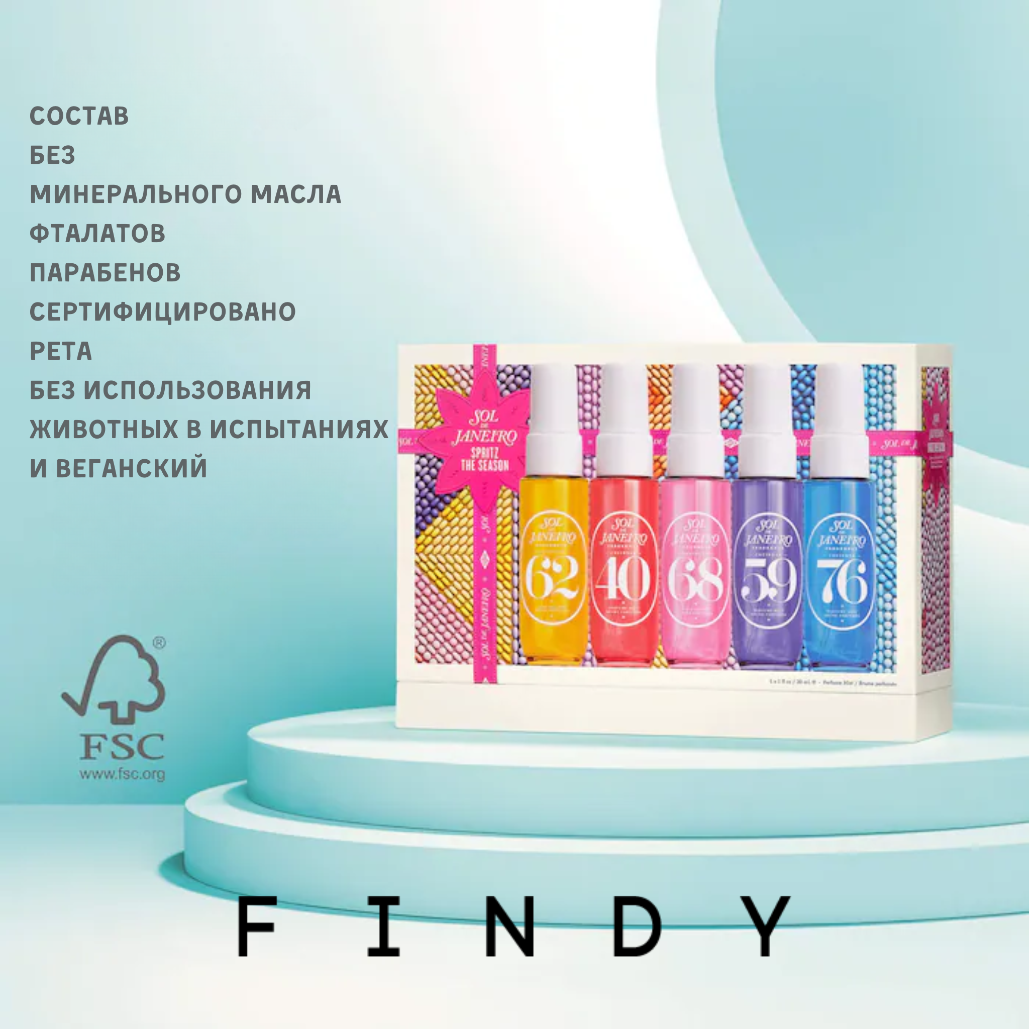 Набор парфюмированных мистов Sol de Janeiro / Spritz the Season