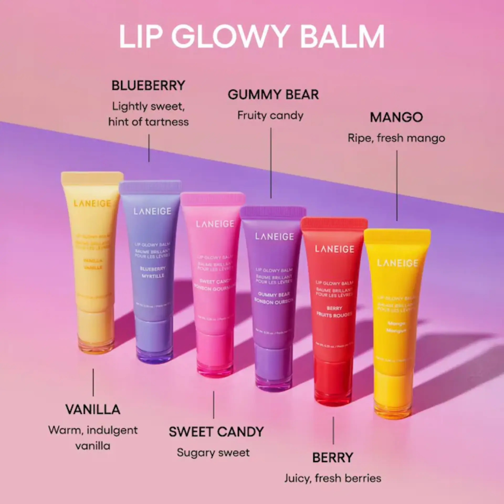 Набор мини-бальзамов для губ Laneige Mini Lip Glowy Balm Set LANEIGE