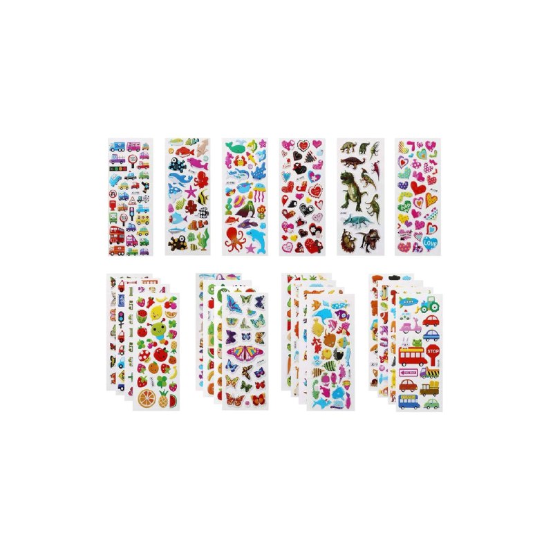 Kids 3D Puffy Stickers 1000+