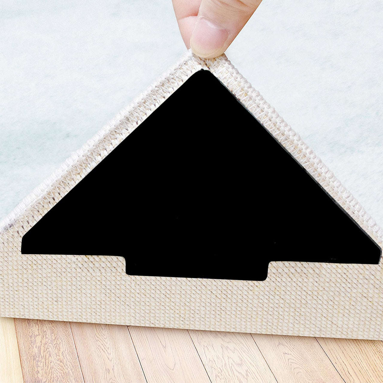 10 Pcs Double Sided Non Slip Reusable Washable Rug Stopper