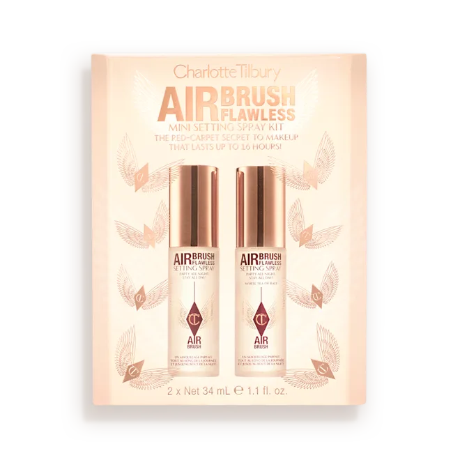Набор фиксирующих спреев Charlotte Tilbury Mini Airbrush Flawless Setting Spray Duo Gift Set Charlotte Tilbury