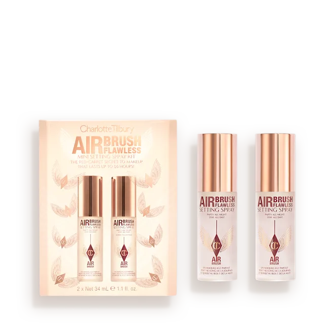 Набор фиксирующих спреев Charlotte Tilbury Mini Airbrush Flawless Setting Spray Duo Gift Set Charlotte Tilbury