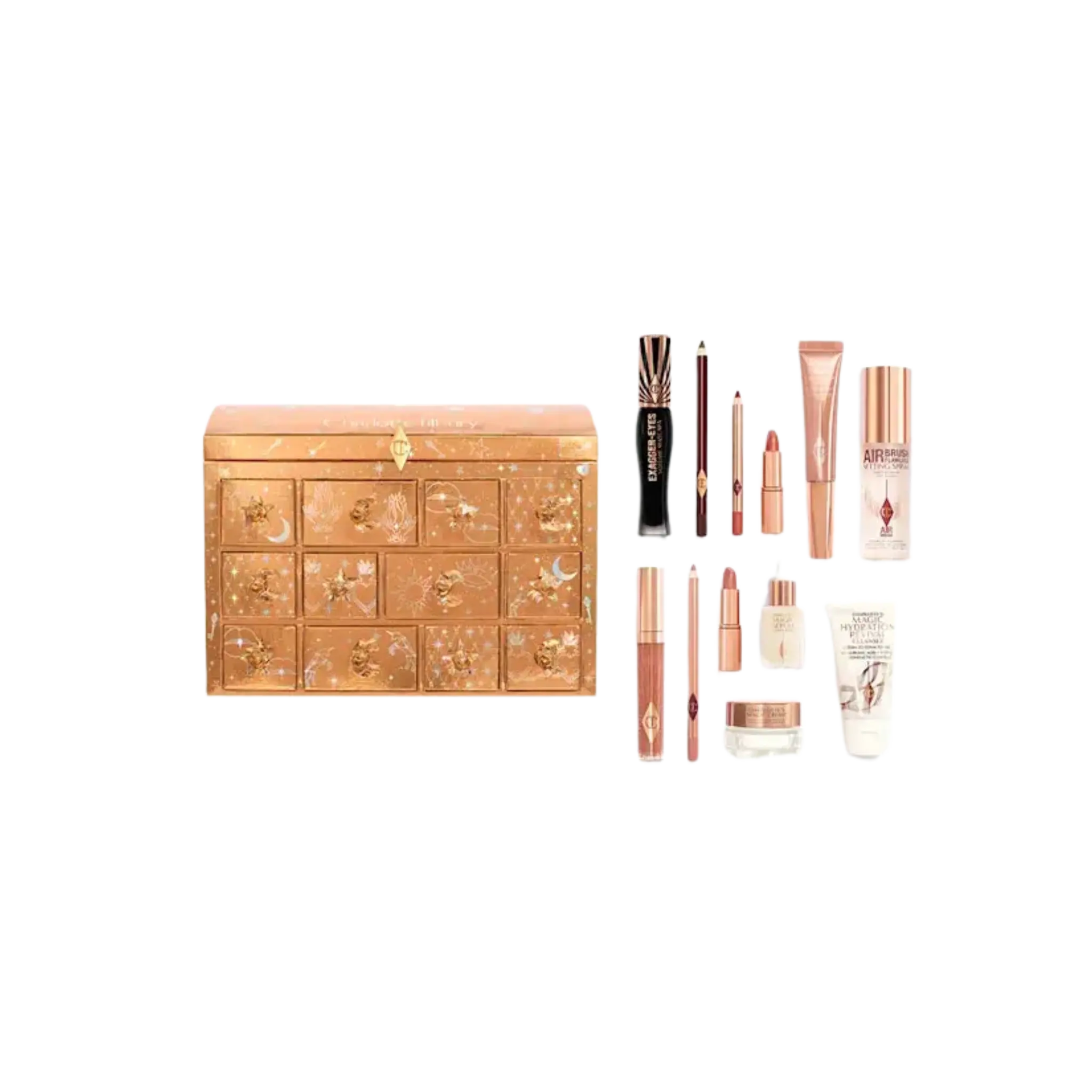 Адвент-календарь Charlotte’s Beauty Treasure Chest / 12 продуктов Findy Uzbekistan