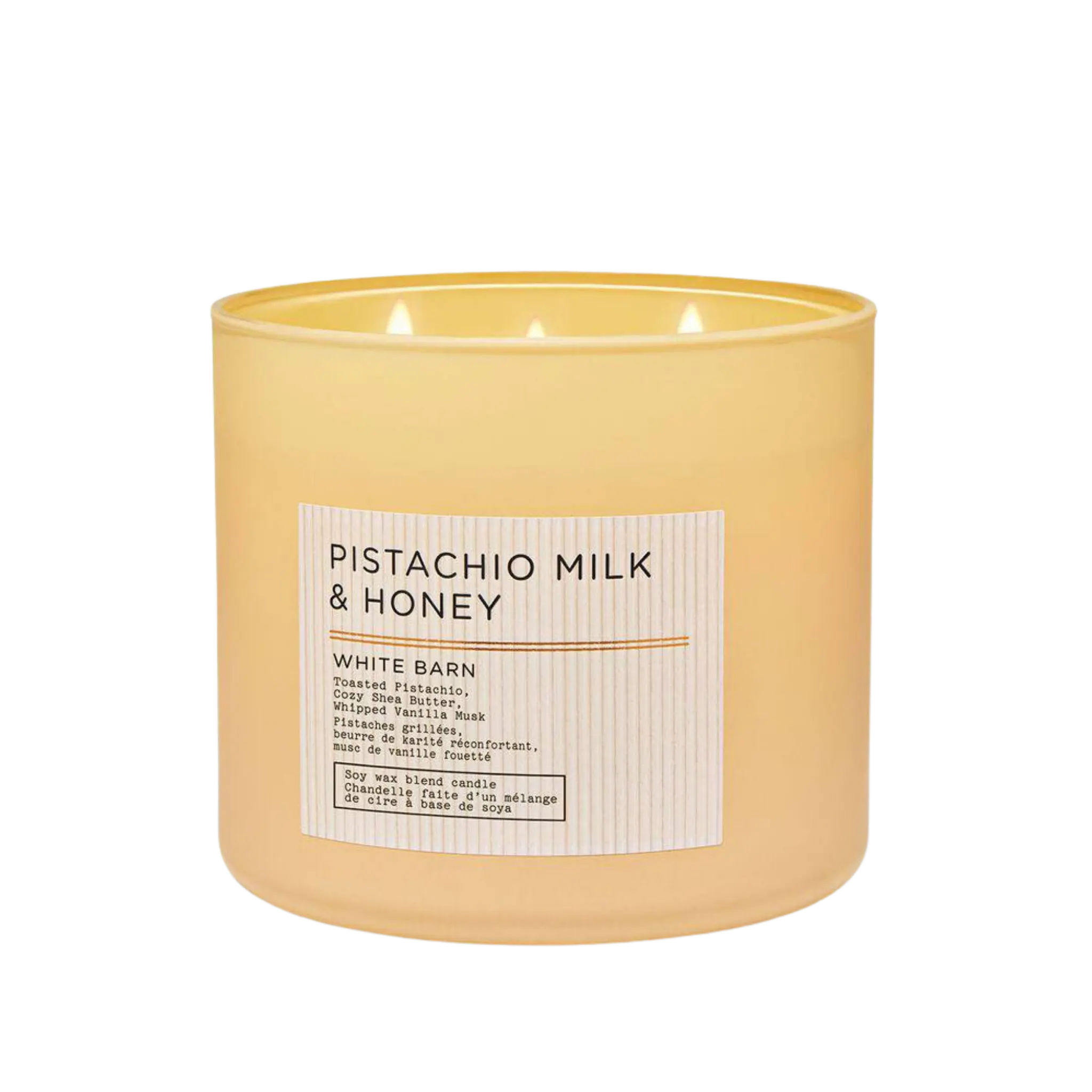 Ароматическая свеча / PISTACHIO MILK & HONEY - 3-Wick Candle Findy Uzbekistan