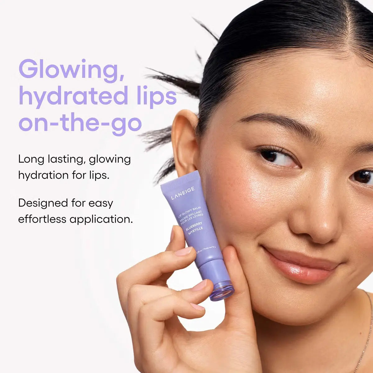 Бальзам для губ / LANEIGE Lip Glowy Lightweight Hydration Balm with Shea Butter / Blueberry Myrtille LANEIGE