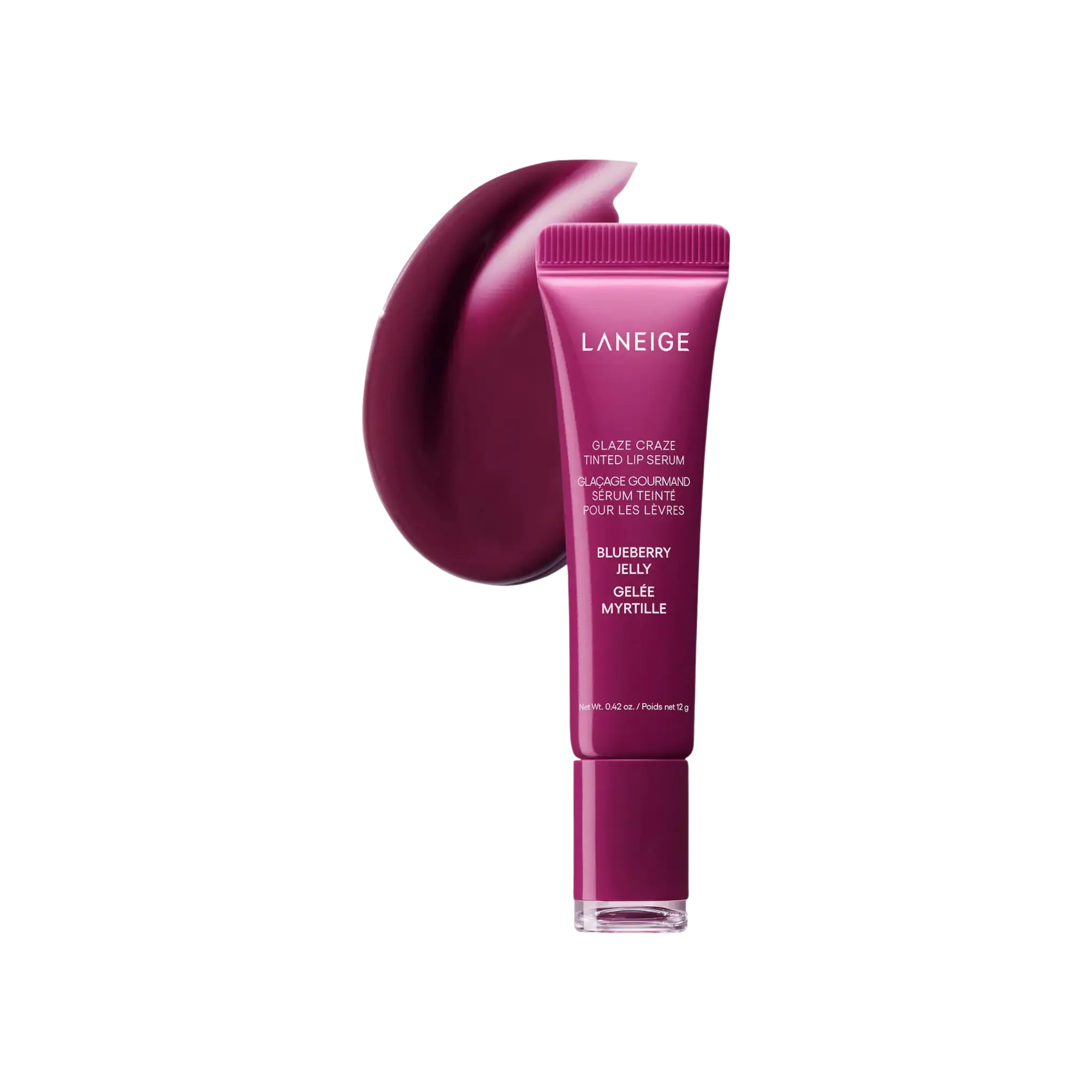 Бальзам-тинт LANEIGE — Glaze Craze Tinted Polypeptide Lip Serum / Blueberry Jelly Findy Uzbekistan