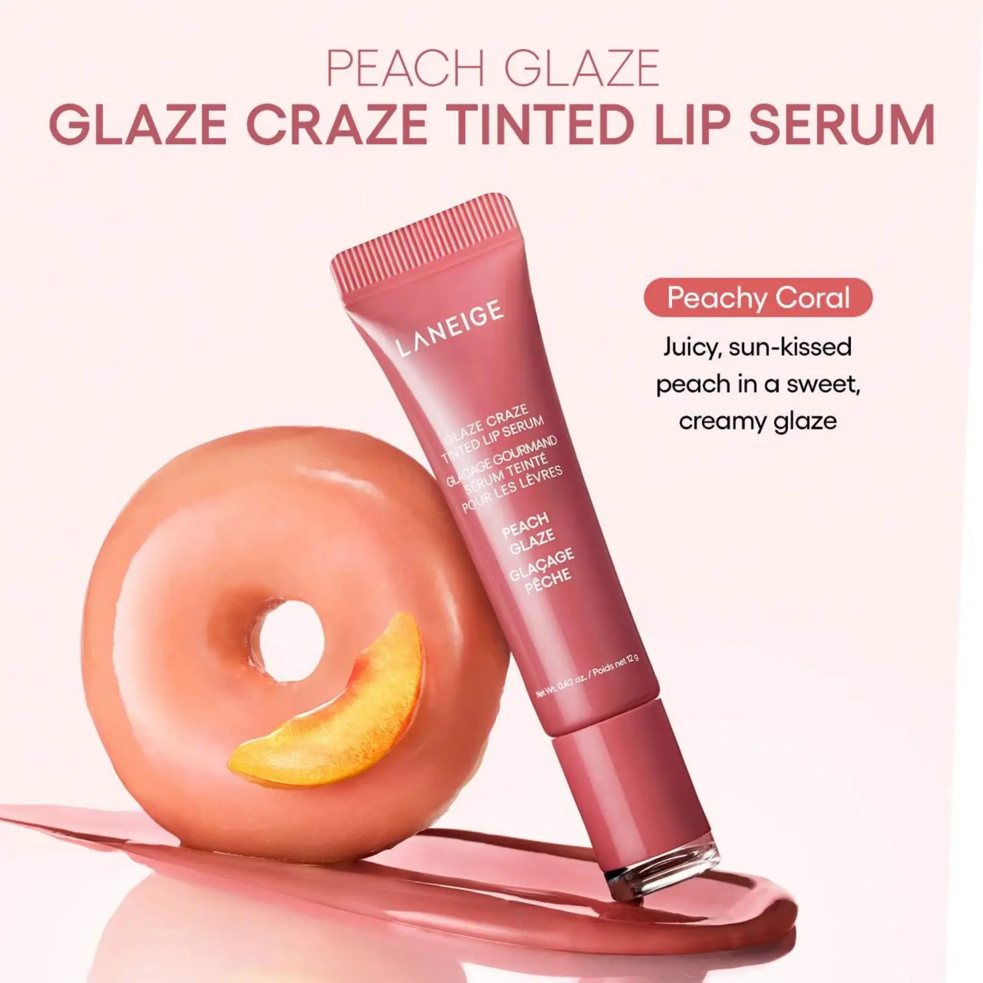 Бальзам-тинт LANEIGE — Glaze Craze Tinted Polypeptide Lip Serum / Peach Glaze Findy Uzbekistan