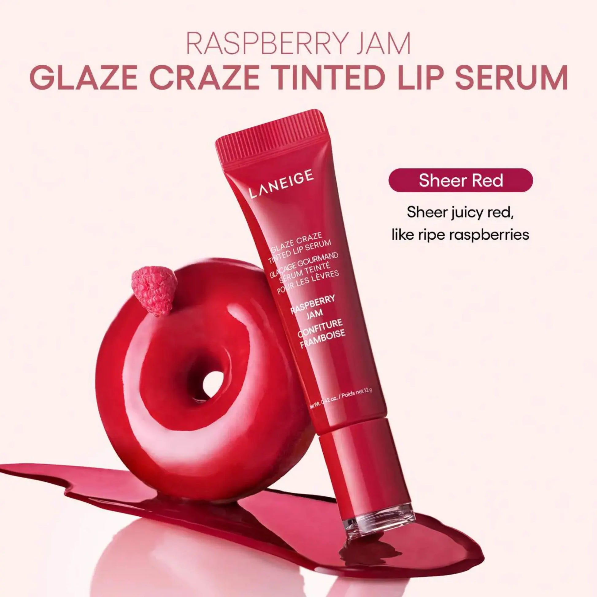 Бальзам-тинт LANEIGE — Glaze Craze Tinted Polypeptide Lip Serum / Raspberry Jam Findy Uzbekistan