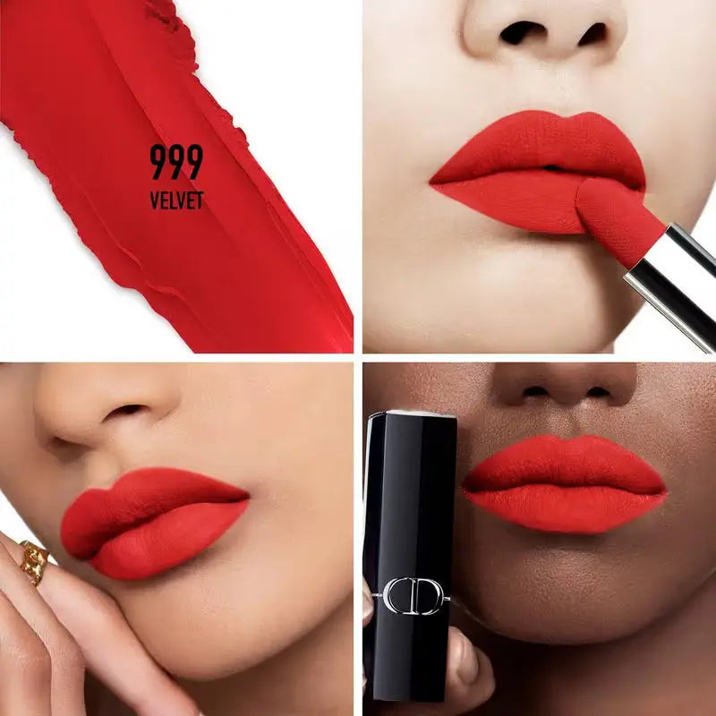 Бархатная помада для губ / Dior Rouge Dior Velvet / 999 Dior