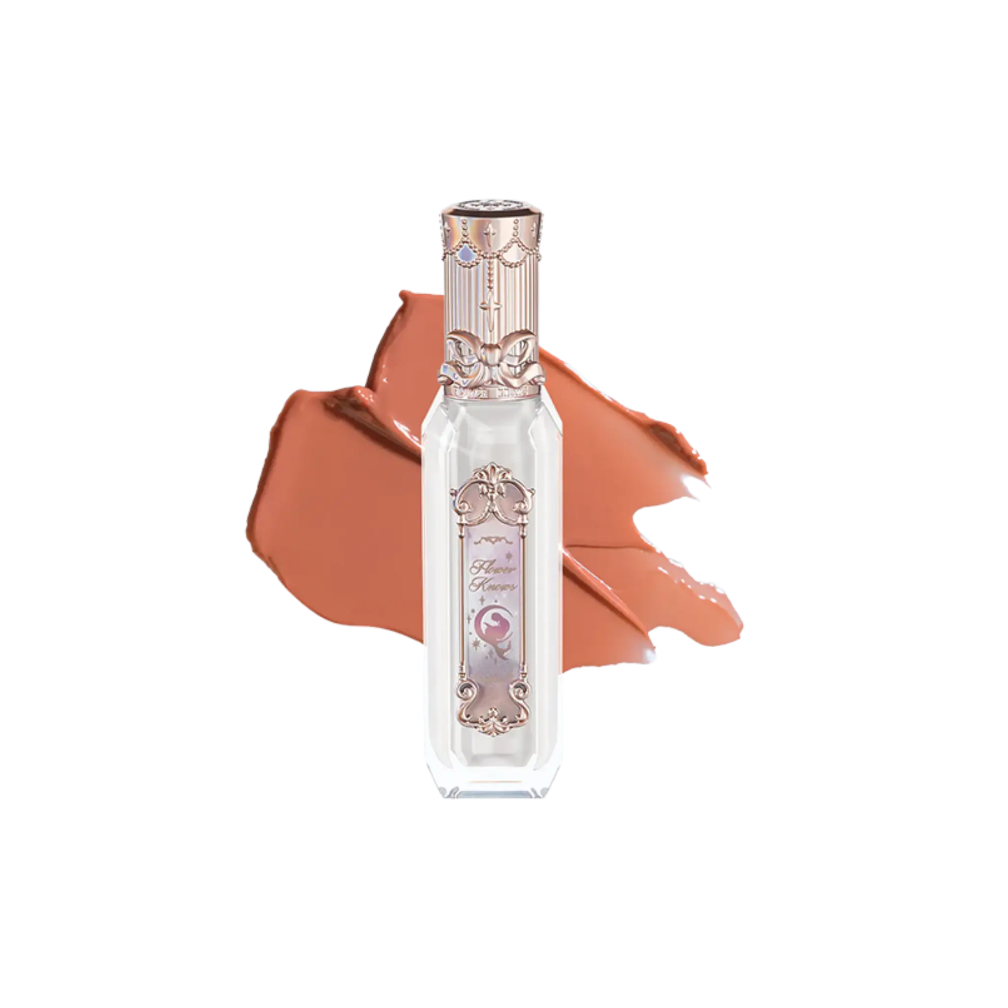 Блеск для губ Flower Knows - Moonlight Mermaid Jewelry Lip Gloss / GE01 Nude Stellar Findy Uzbekistan