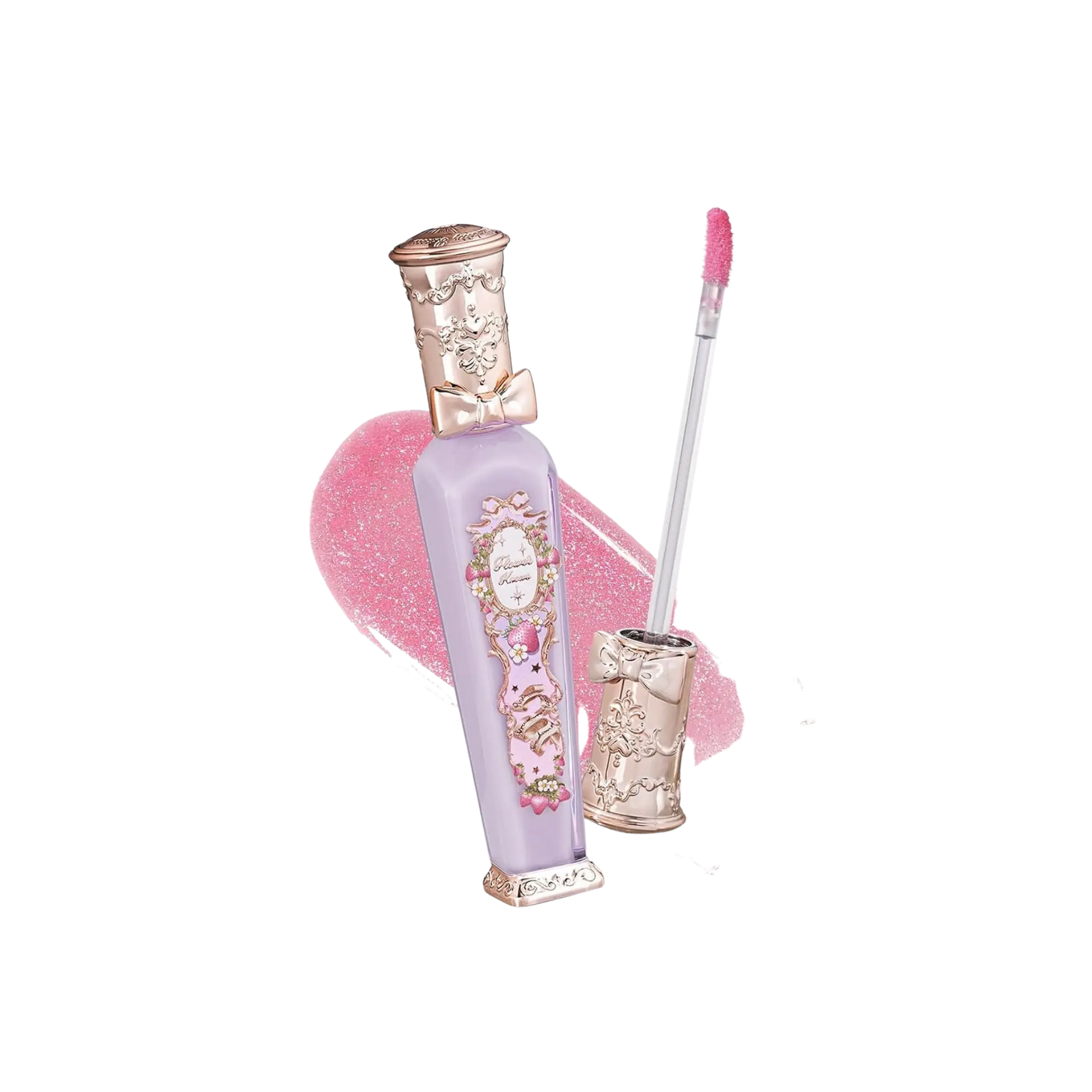 Блеск для губ Flower Knows — Violet Strawberry Rococo Glowy / G03 Berry Bomb Findy Uzbekistan
