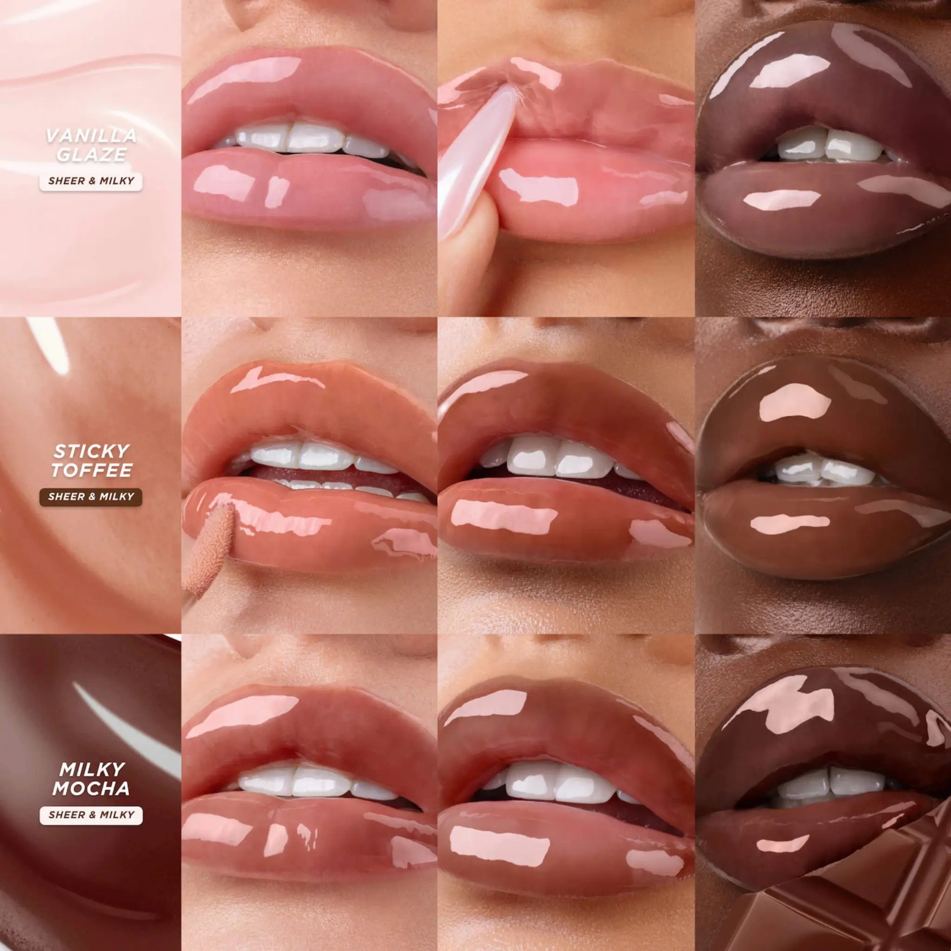 Блеск для губ Gisou — Honey Infused Hydrating Lip Oil / Milky Mocha Findy Uzbekistan