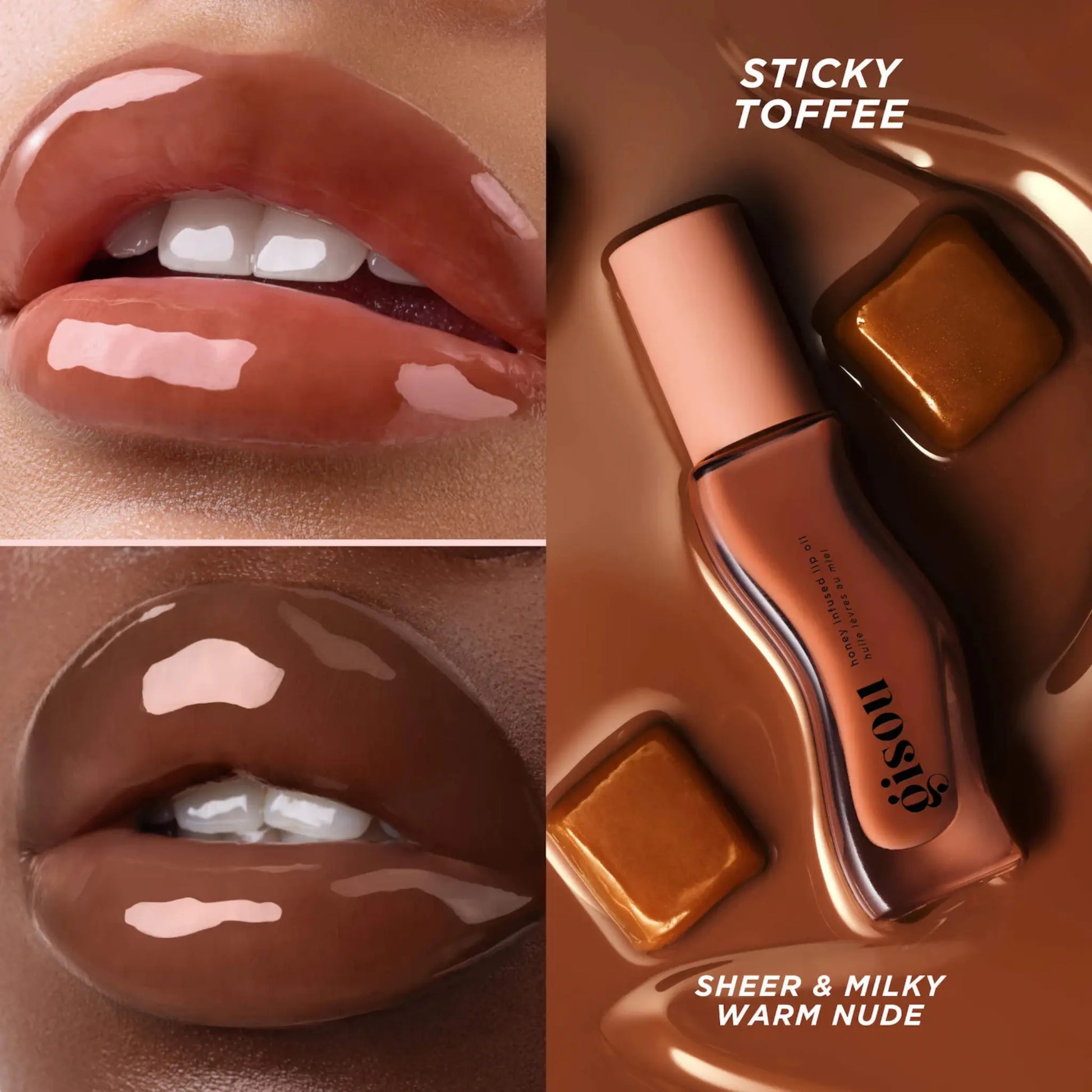 Блеск для губ Gisou — Honey Infused Hydrating Lip Oil / Sticky Toffee Findy Uzbekistan