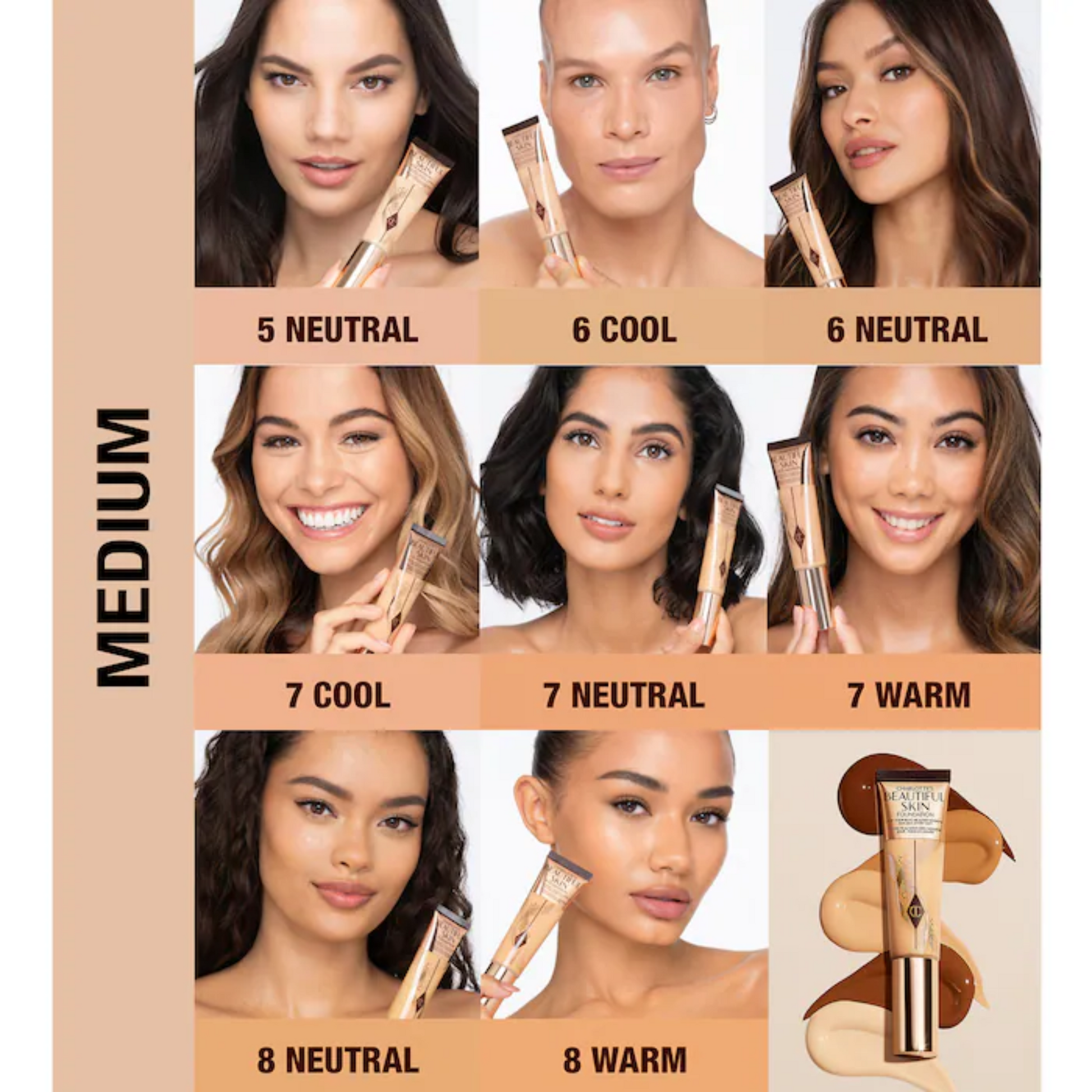 Тональный крем Charlotte Tilbury Beautiful Skin Foundation / 5 Neutral Findy Uzbekistan