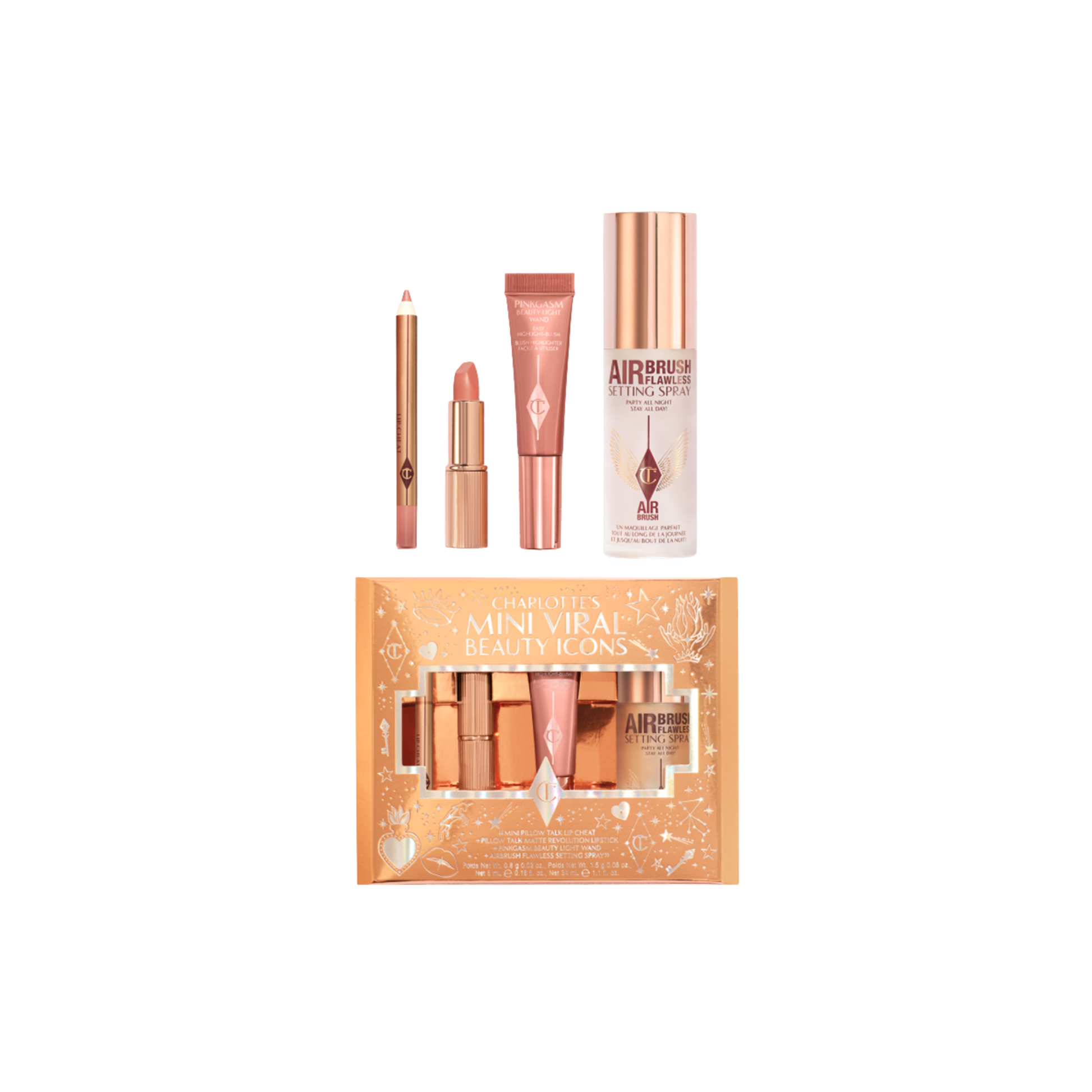 Подарочный набор Charlotte Tilbury Mini Viral Beauty Icons Findy Uzbekistan