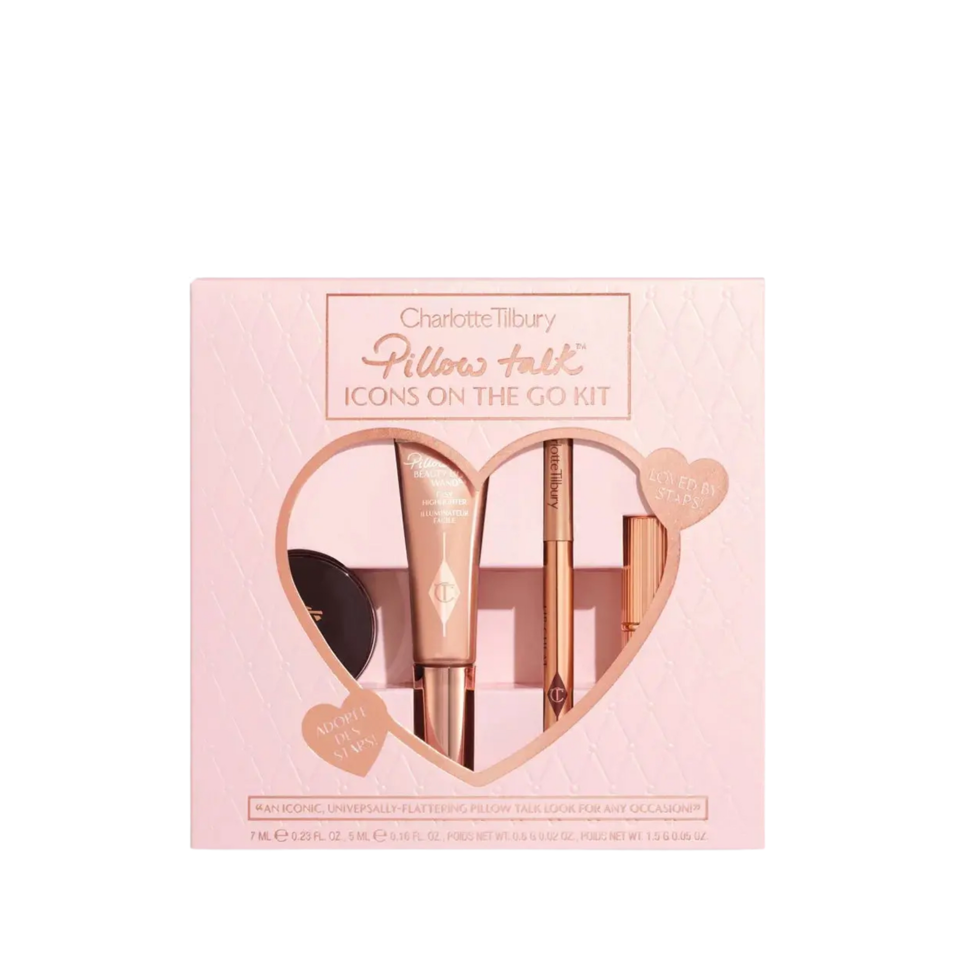 Набор Charlotte Tilbury Pillow Talk Icons On The Go Kit / Pillow Talk / мини-версии Charlotte Tilbury