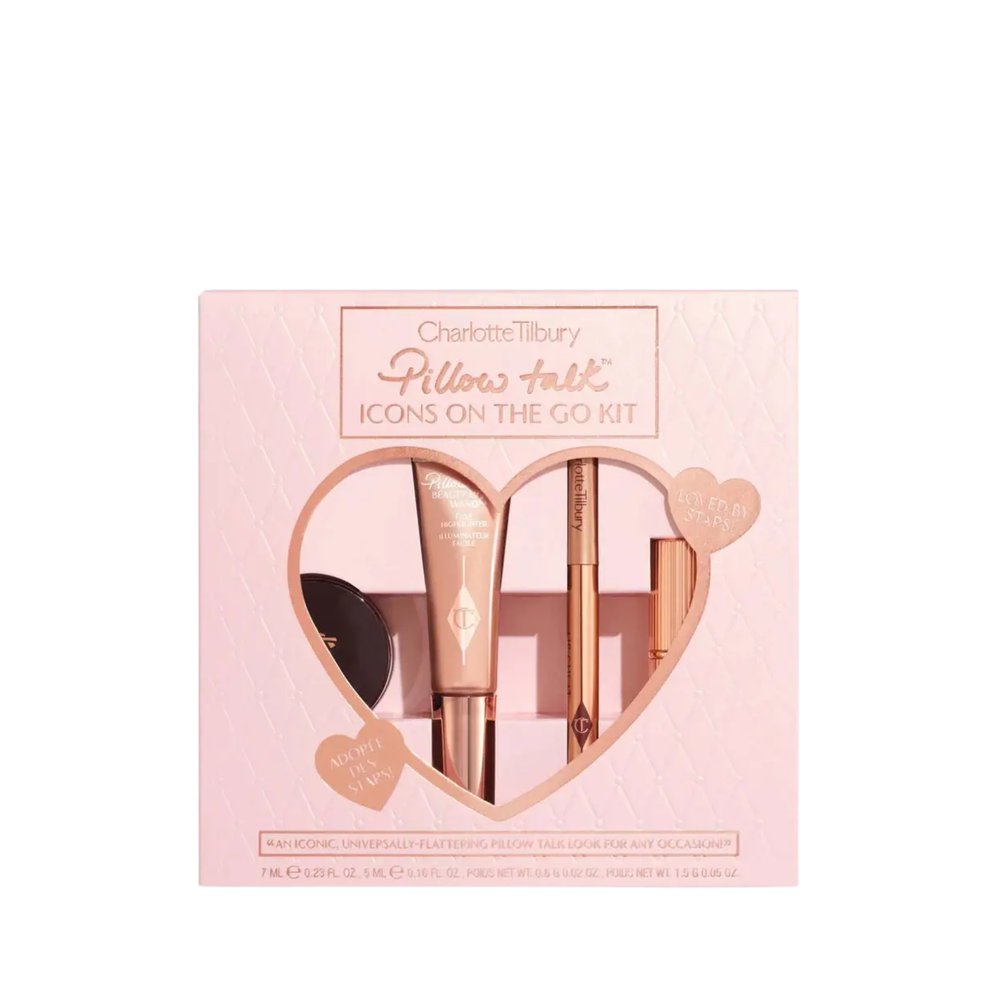 Набор Charlotte Tilbury Pillow Talk Icons On The Go Kit / Pillow Talk / мини-версии Charlotte Tilbury