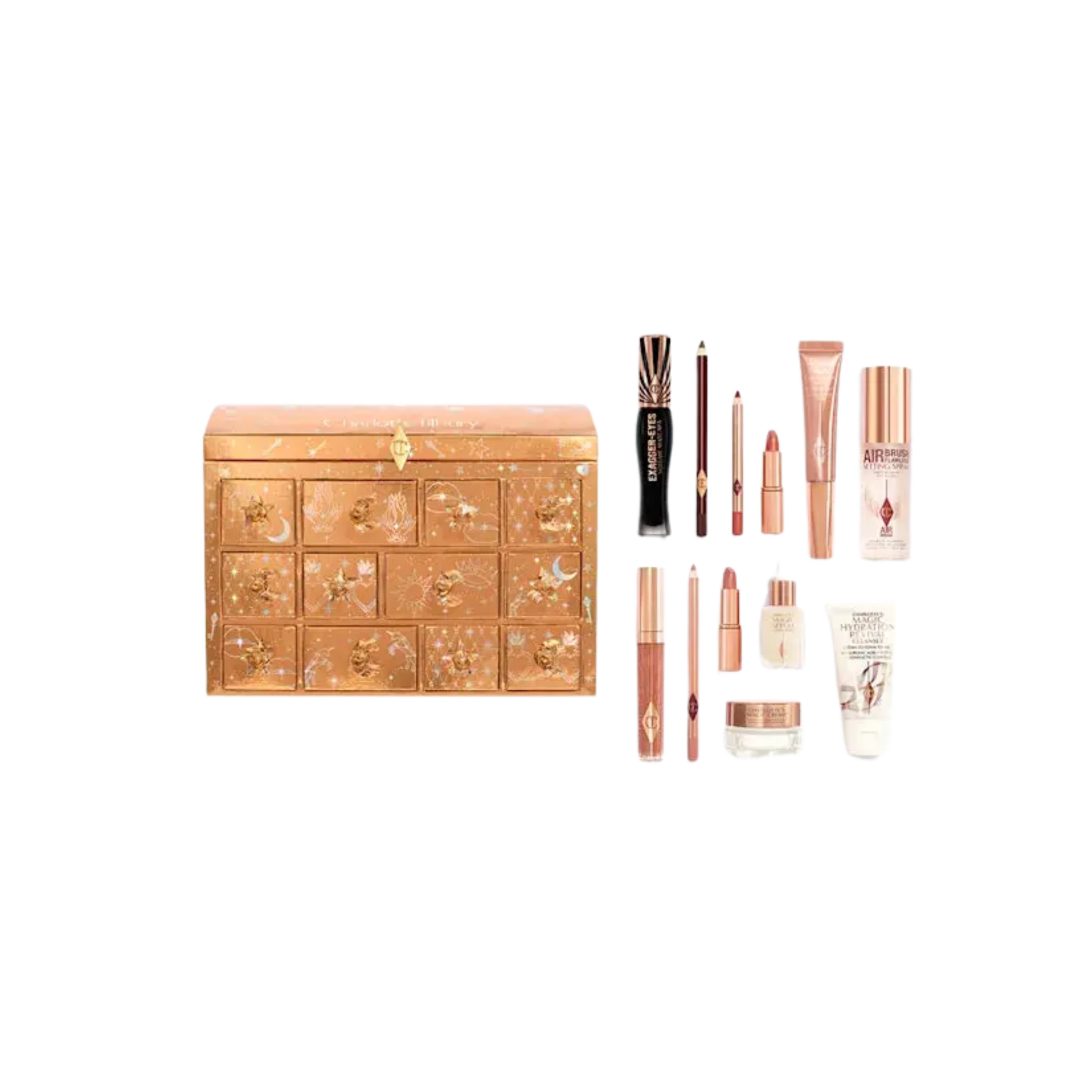Адвент-календарь Charlotte’s Beauty Treasure Chest / 12 продуктов Charlotte Tilbury