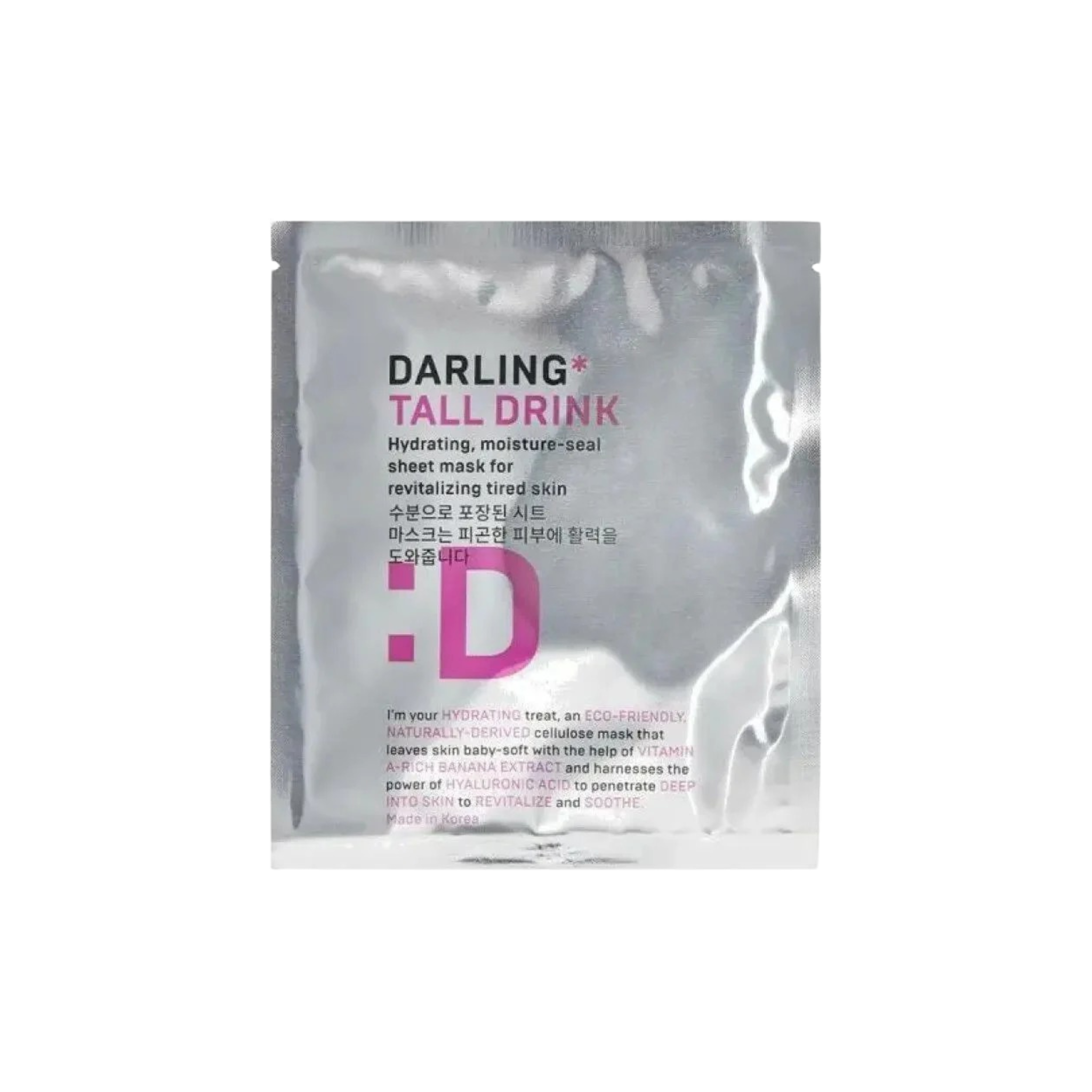 Тканевая маска для лица от  DARLING Tall Drink для лица, увлажняющая DARLING