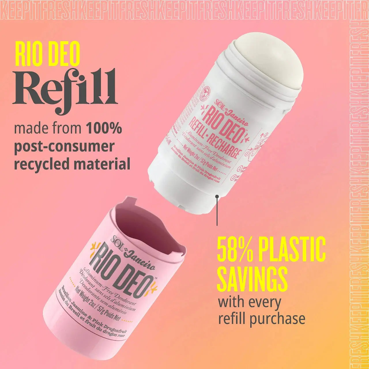 Дезодорант refill / Sol de Janeiro Rio Deo Aluminum-Free Deodorant Cheirosa 68 Sol De Janeiro