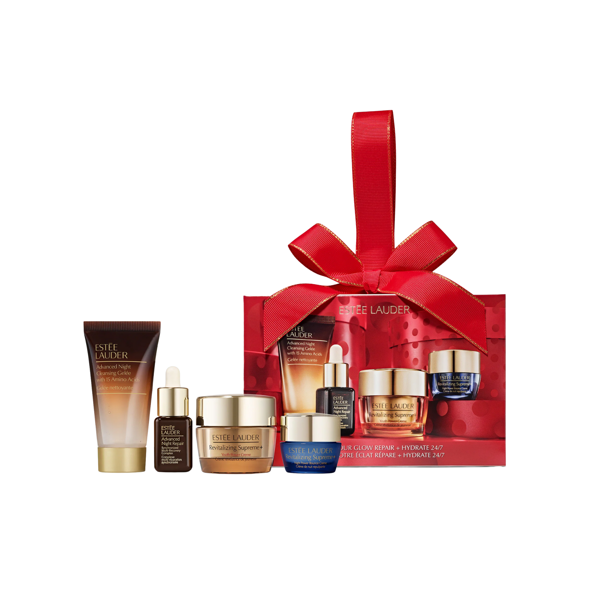Подарочный набор Estée Lauder - Unwrap Your Glow Revitalizing Supreme+ Skincare Starter Findy Uzbekistan