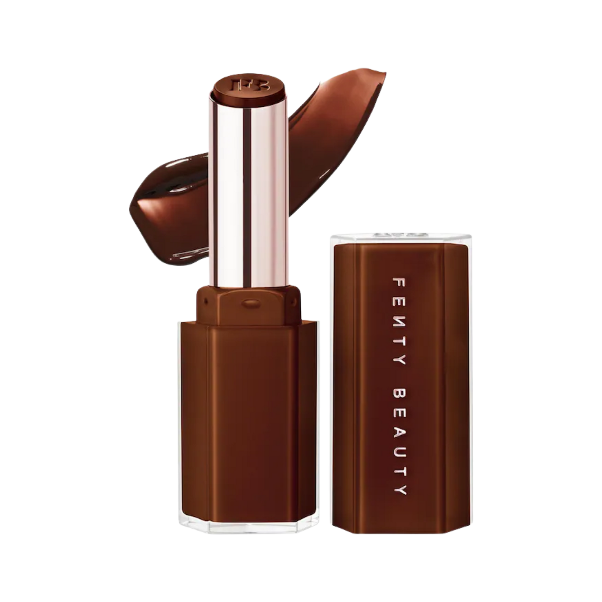 Блеск-стик помада Fenty Beauty Gloss Bomb Stix High-Shine / Shimmer finish / Hot Chocolit Fenty Beauty