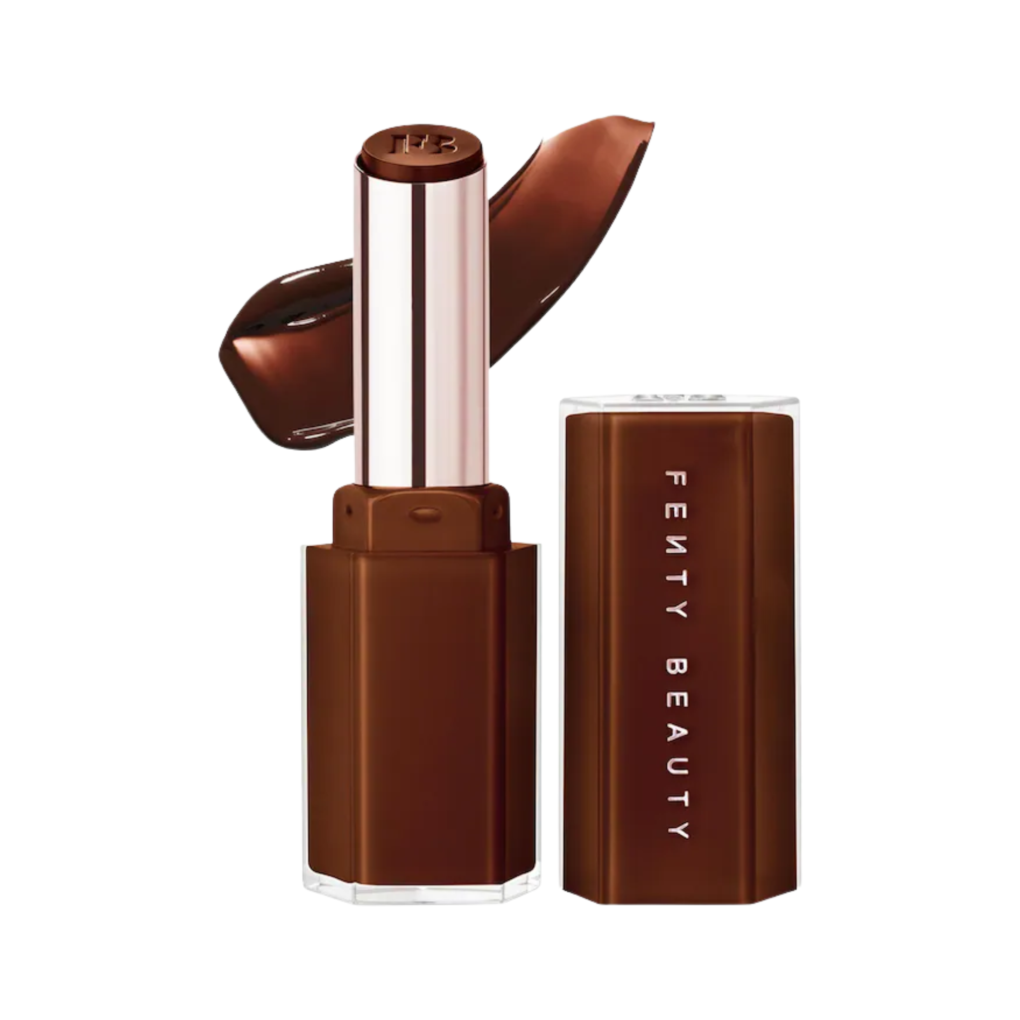 Блеск-стик помада Fenty Beauty Gloss Bomb Stix High-Shine / Shimmer finish / Hot Chocolit Fenty Beauty