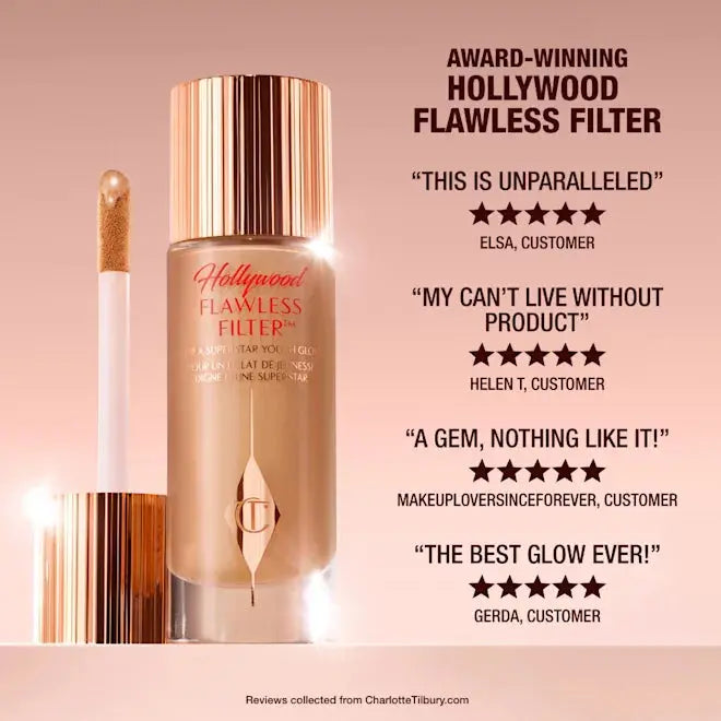 Тональный флюид Charlotte Tilbury Hollywood Flawless Filter / оттенок 4 Medium Charlotte Tilbury
