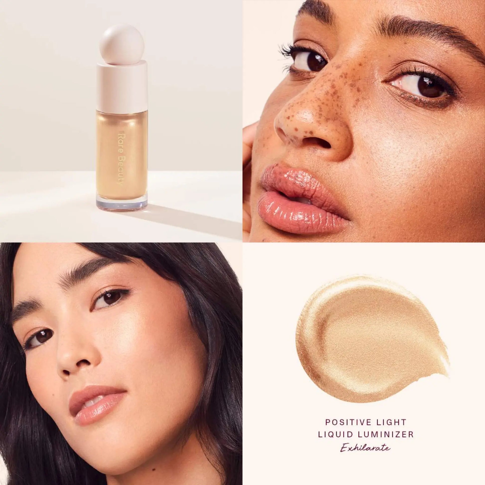 Хайлайтер Rare Beauty - Positive Light Liquid Luminizer / Exhilarate Mini Findy Uzbekistan