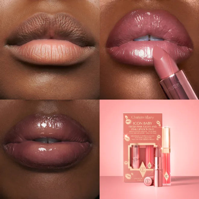 Набор Charlotte Tilbury Icon Baby Lipstick & Gloss Duo / оттенок Icon Baby