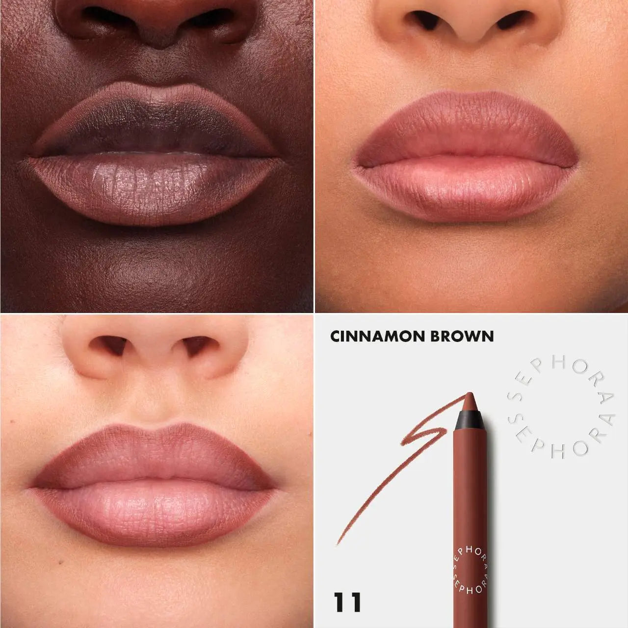Карандаш для губ Colorful - 8HR Longwear Transferproof Lip Liner / 11 Cinnamon Brown Findy Uzbekistan