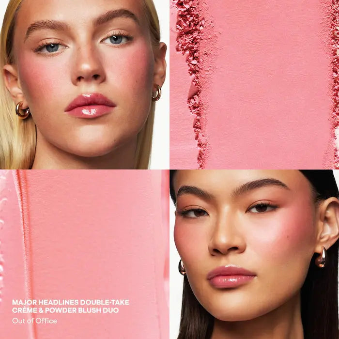 Кремово-пудровые румяна Major Headlines Double-Take Crème & Powder Blush Duo / Out of office Patrick TA