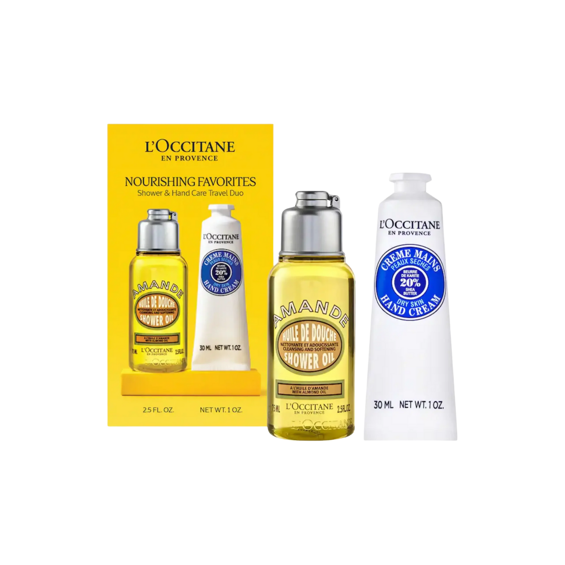 Набор L’Occitane Hand and Body Care Nourishing Travel Favorites / 30 мл / Travel Size L’Occitane